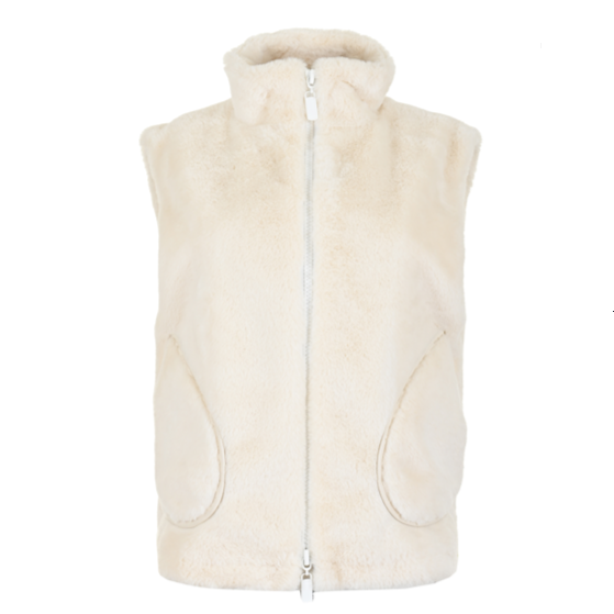 Afbeelding van Maicazz Kiki faux fur gilet-offwhite