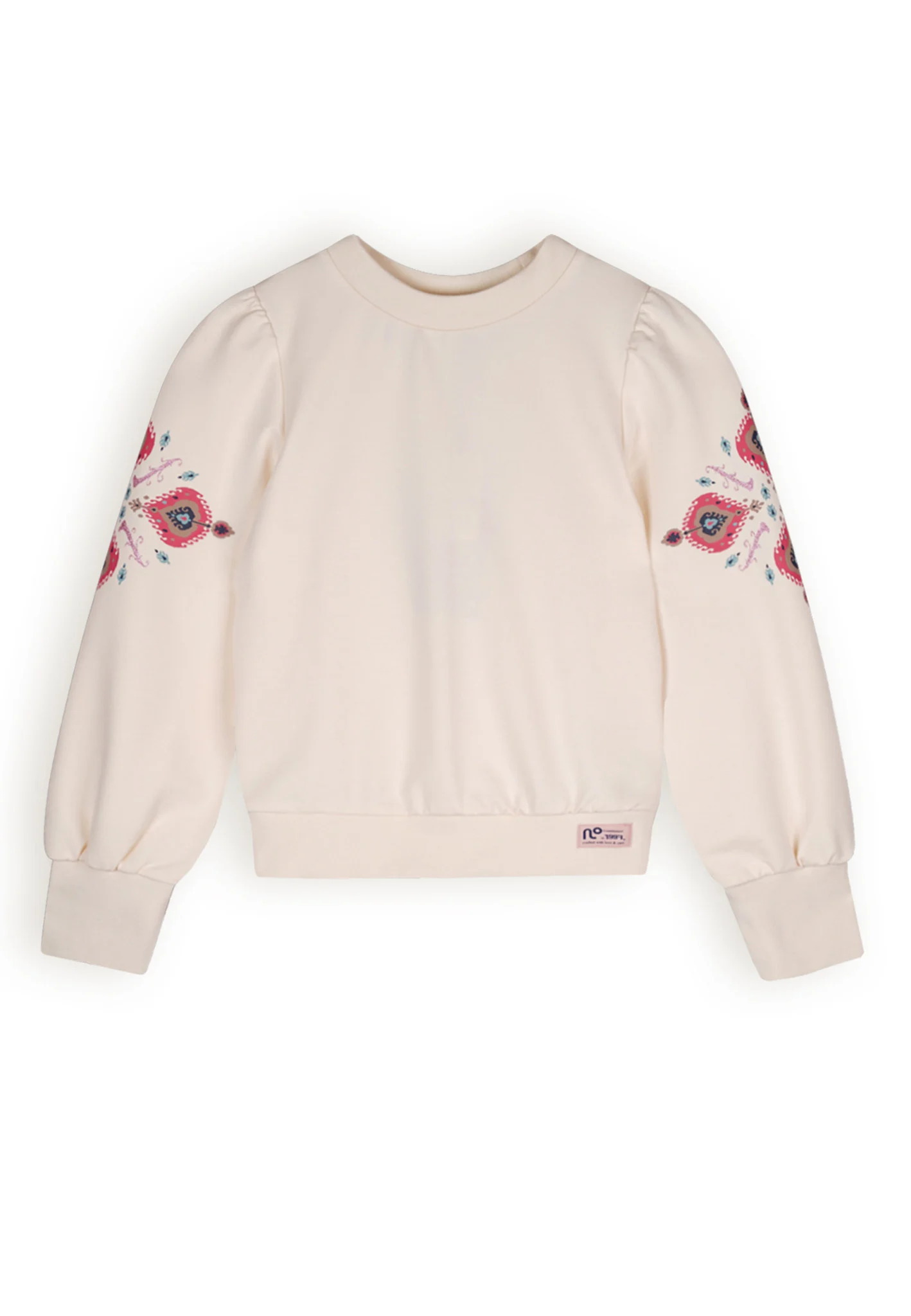 NoNo Meisjes sweater kulet pearled ivory