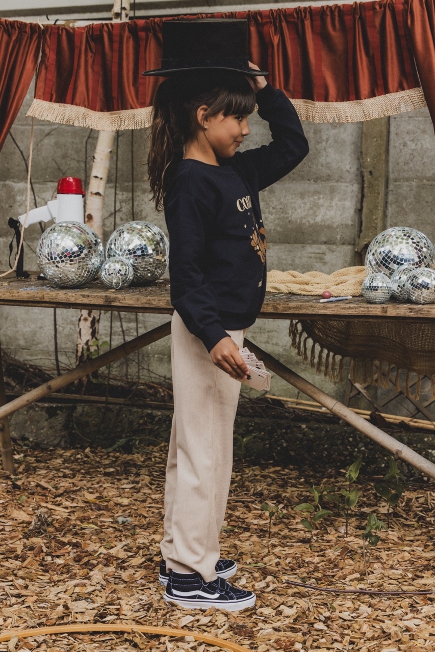 Looxs Revolution Wide leg corduroy latte voor meisjes in de kleur