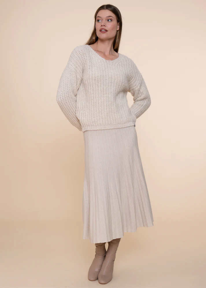 Simple Perti skirt oatmeal