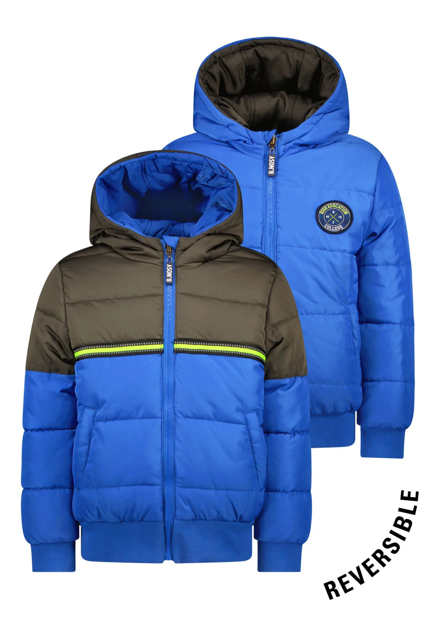 B.Nosy Jongens winterjas reversible joah cobalt