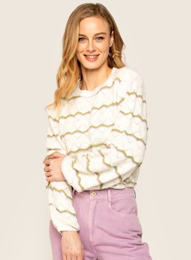 Afbeelding van Freebird Katie pullover off white