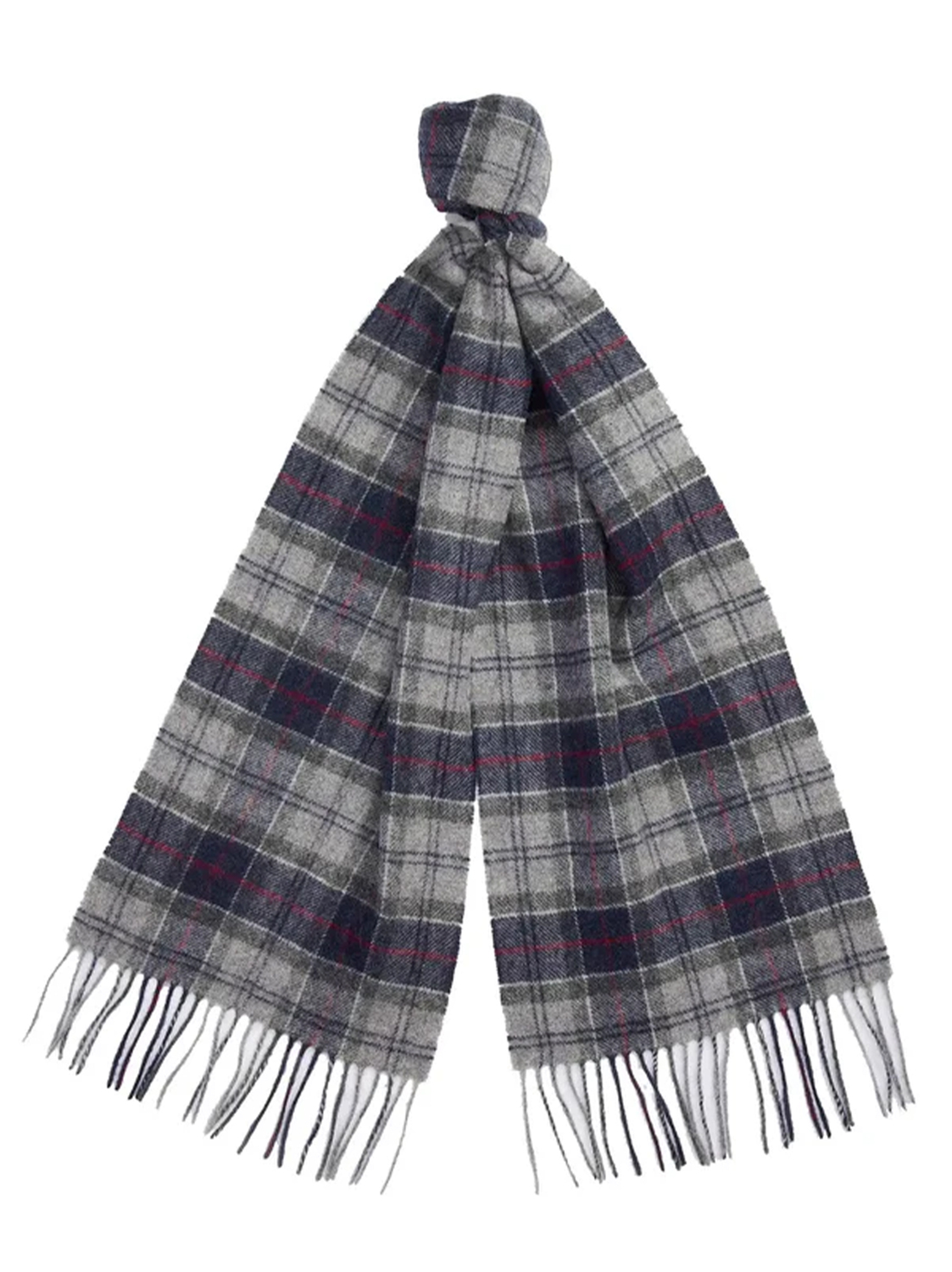 Barbour Tartan shawl blue granite