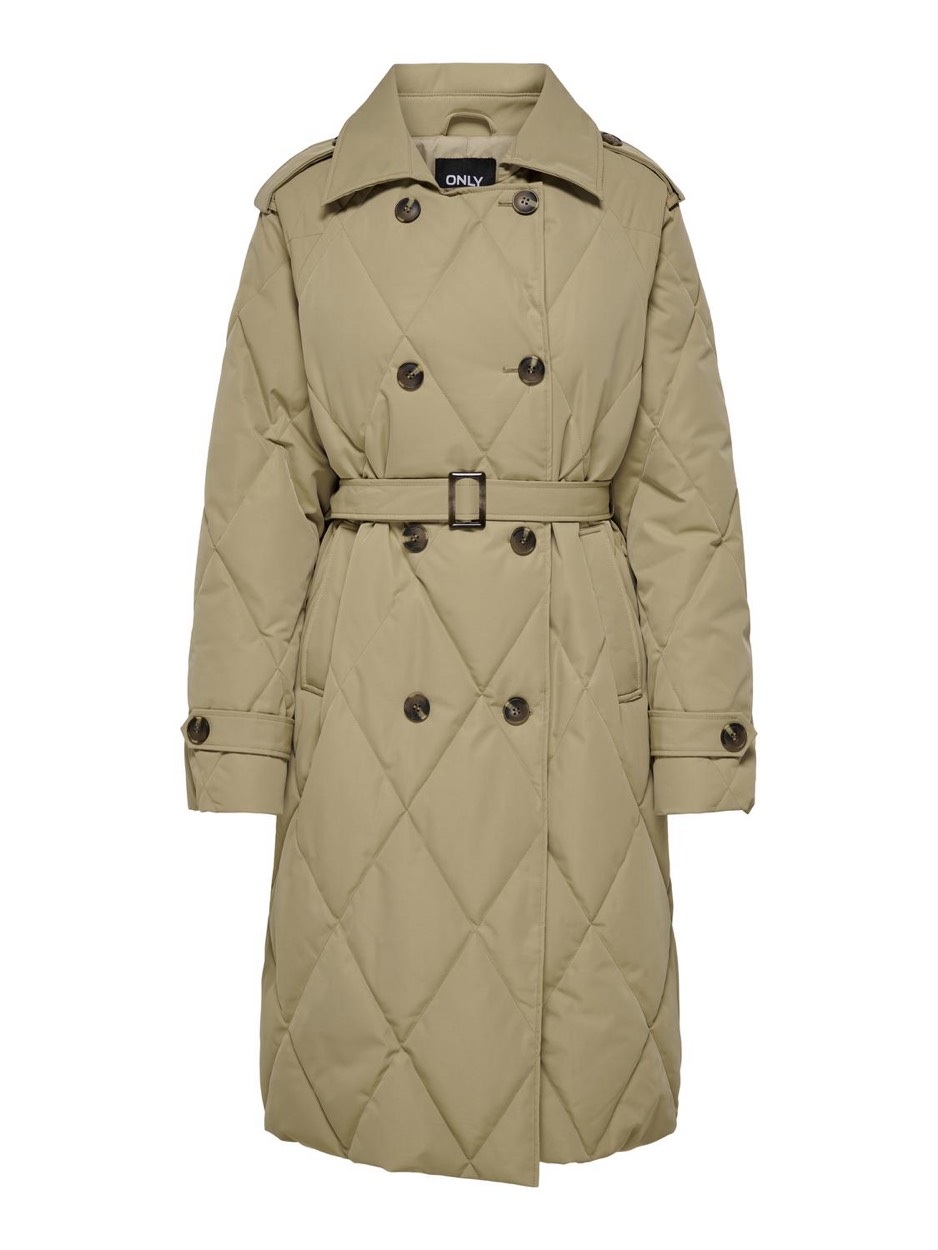 Only Onlmauda quilted coat otw camel