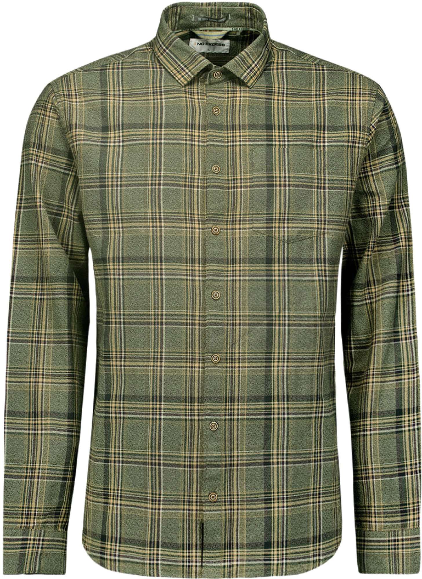 No Excess Shirt check dark green