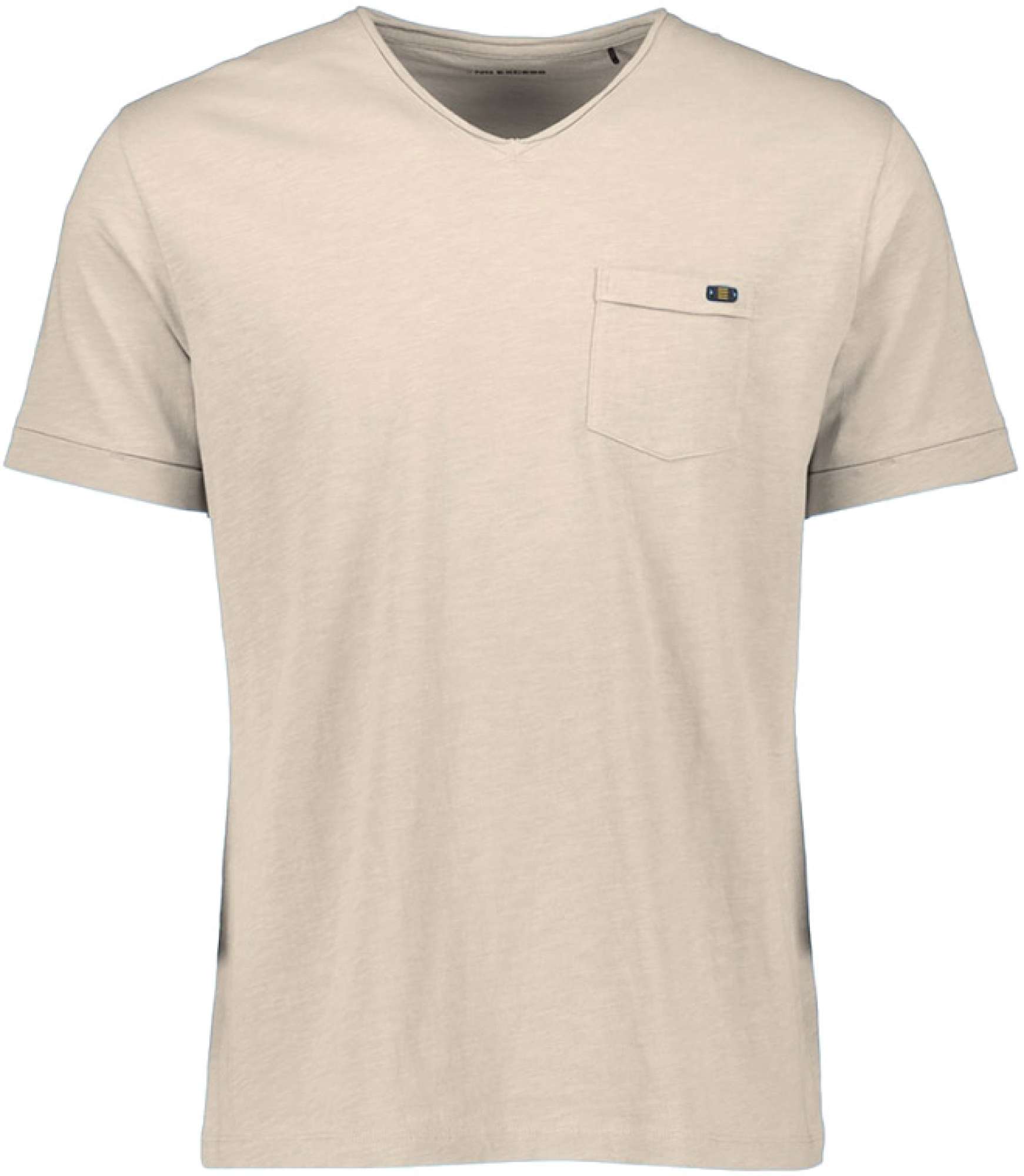 No Excess T-shirt korte mouw v-hals cream