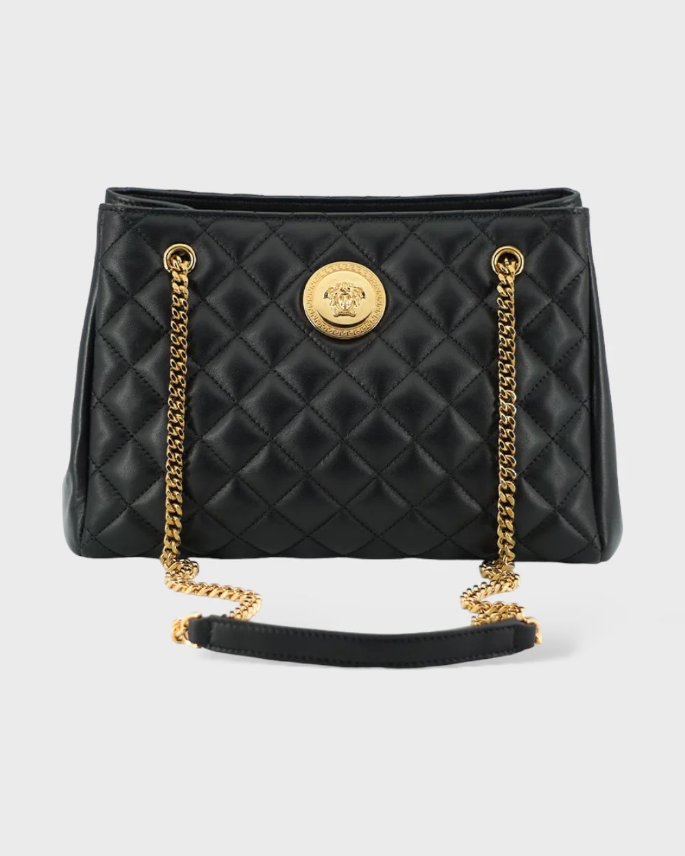 Versace Leer medusa tote schoudertas