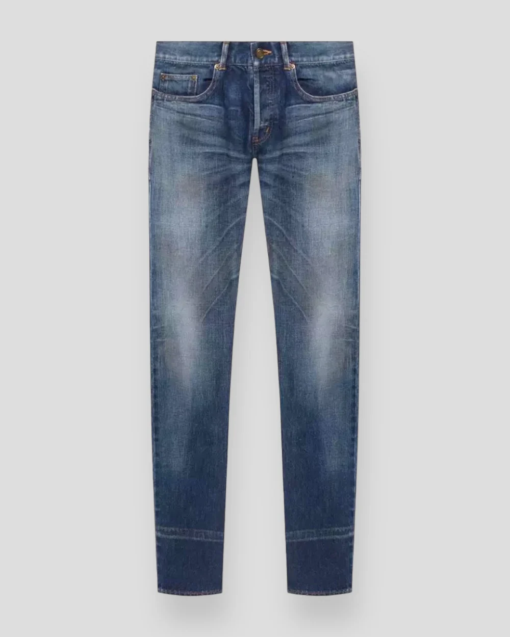 Saint Laurent Katoen jeans blauw