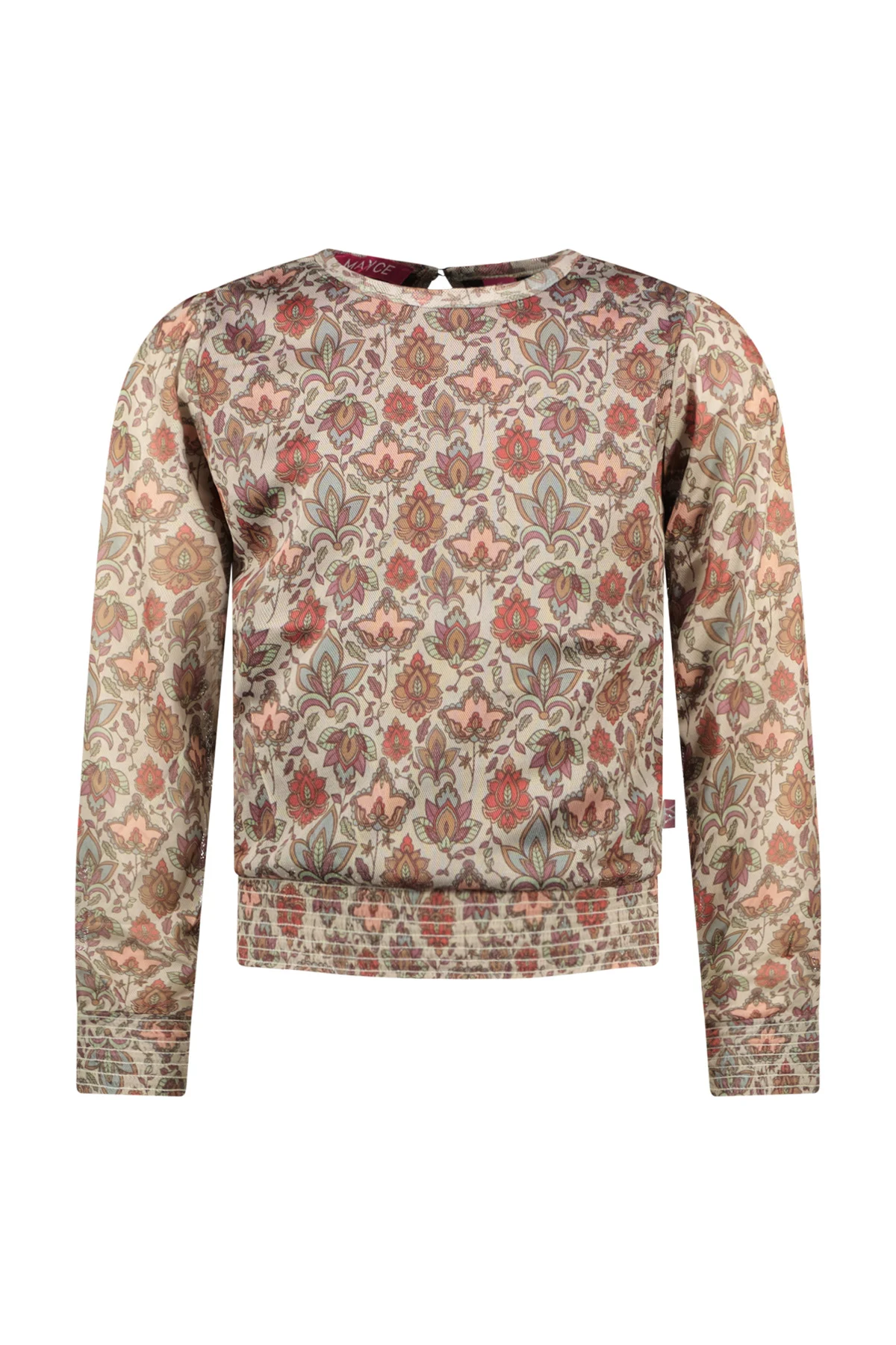 MAYCE Meisjes top mesh paisley