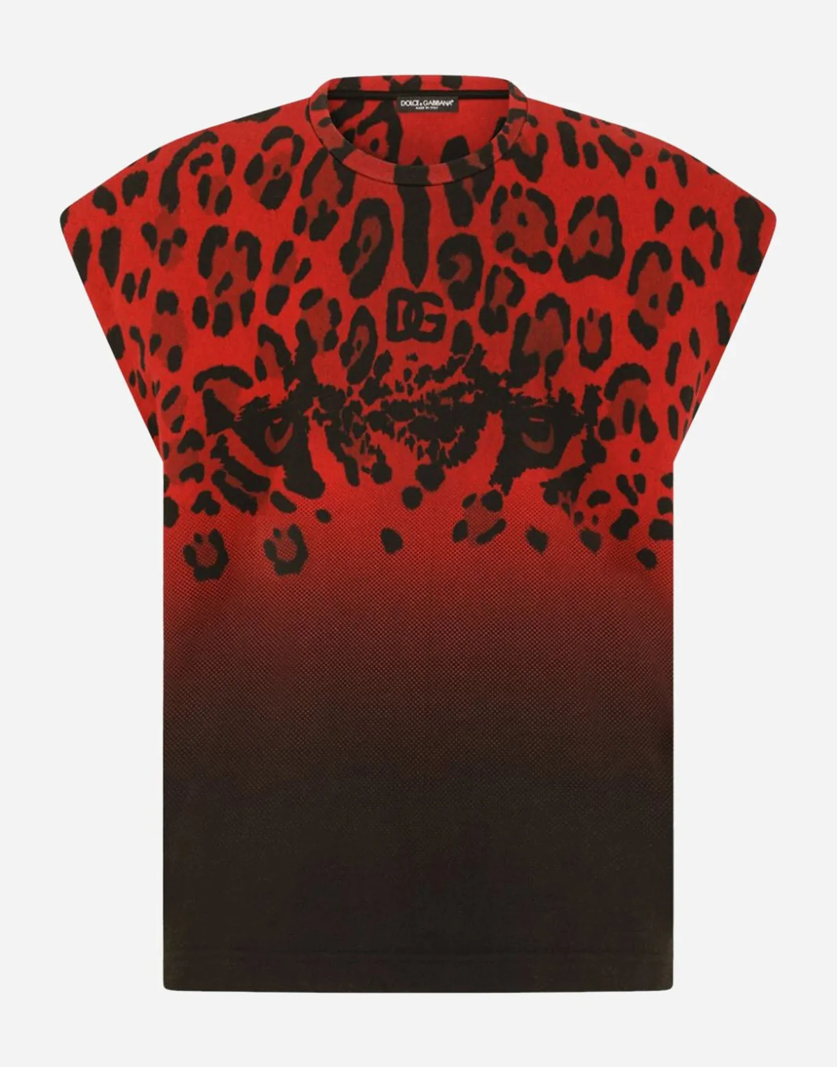 Dolce and Gabbana Luipaard print tanktop t-shirt