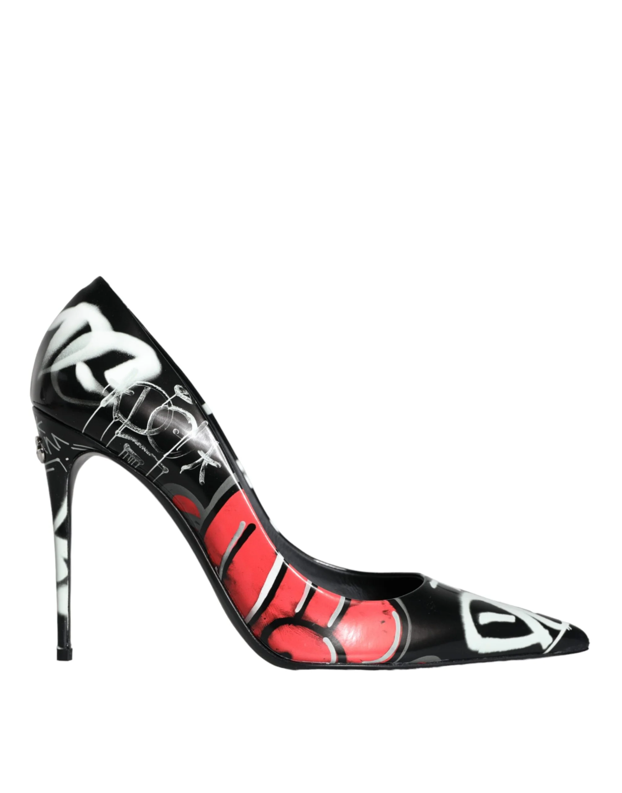 Dolce and Gabbana Graffiti leren pumps