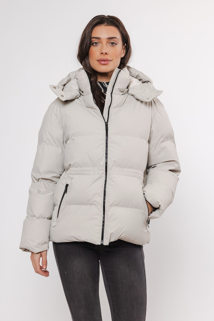 Rino & Pelle Padded jacket with detachable hood beige