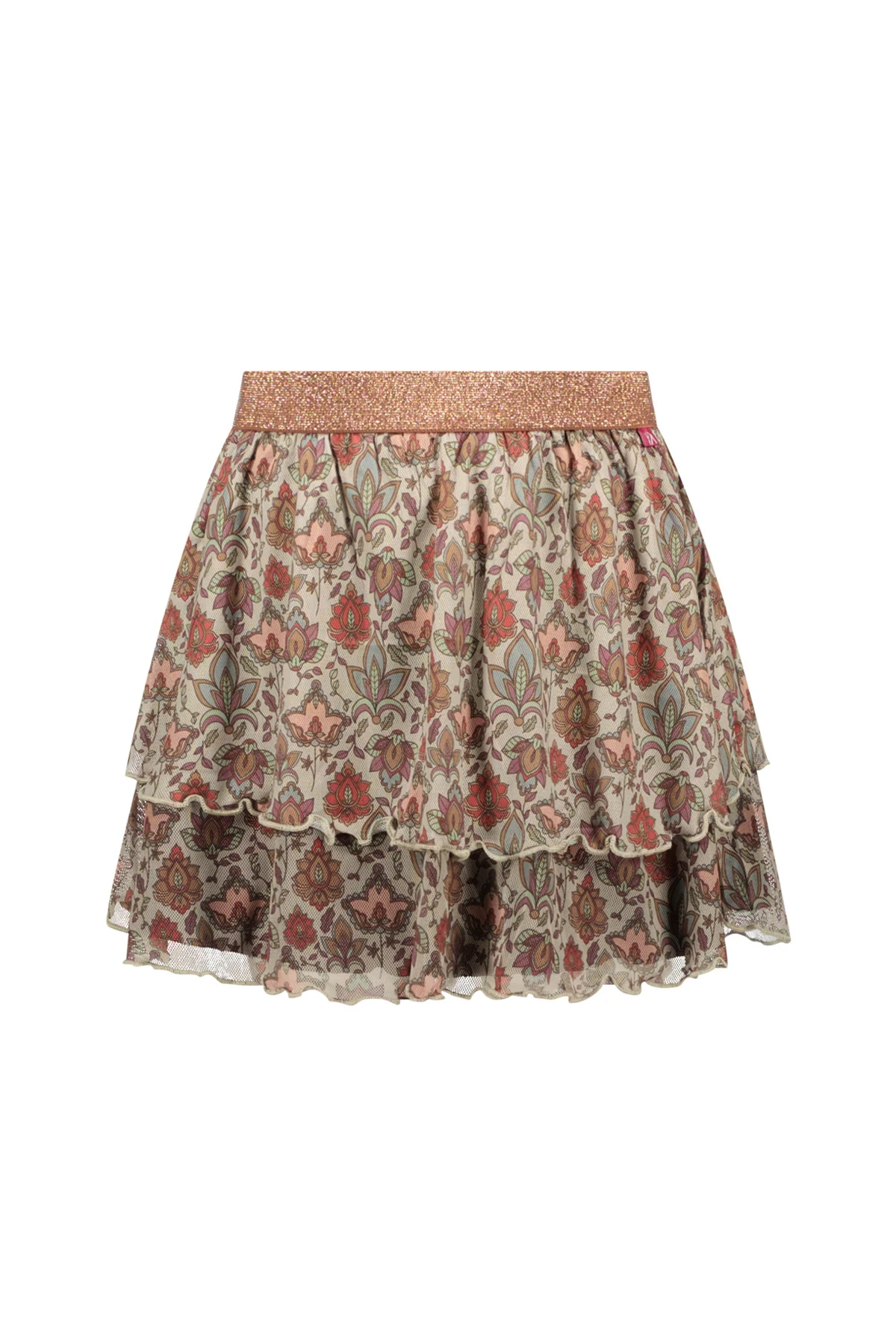 MAYCE Meisjes rok mesh paisley