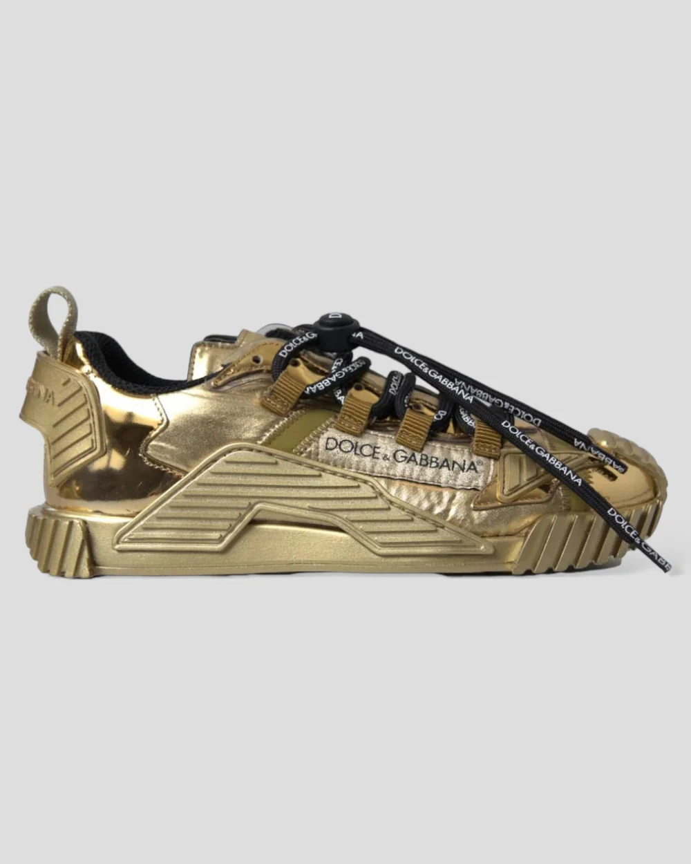 Dolce and Gabbana Ns1 sneakers metallic gold