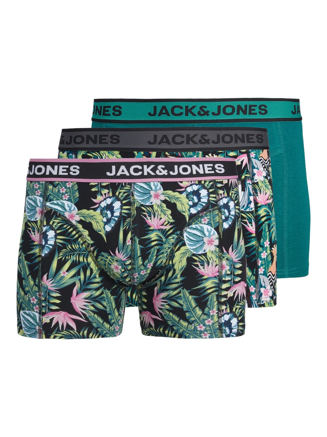 Jack & Jones Heren plus size boxershorts trunks jacdrew 3-pack