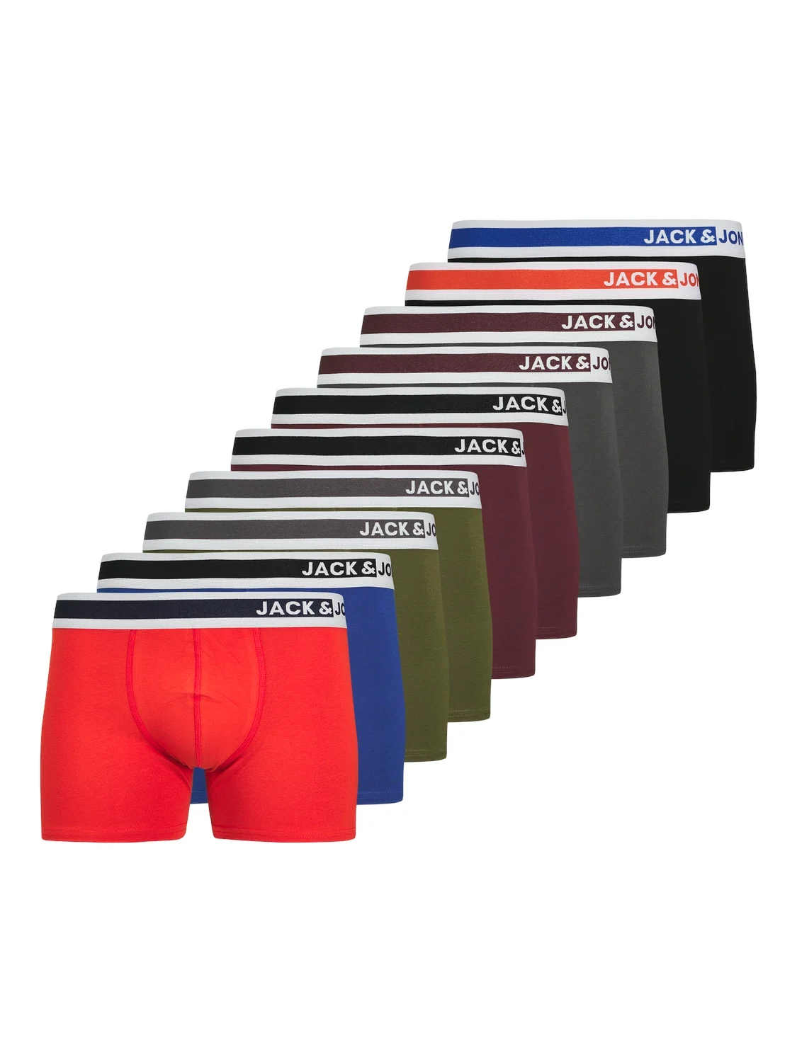 Jack & Jones Jongens boxershorts trunks jacjimmy 10-pack