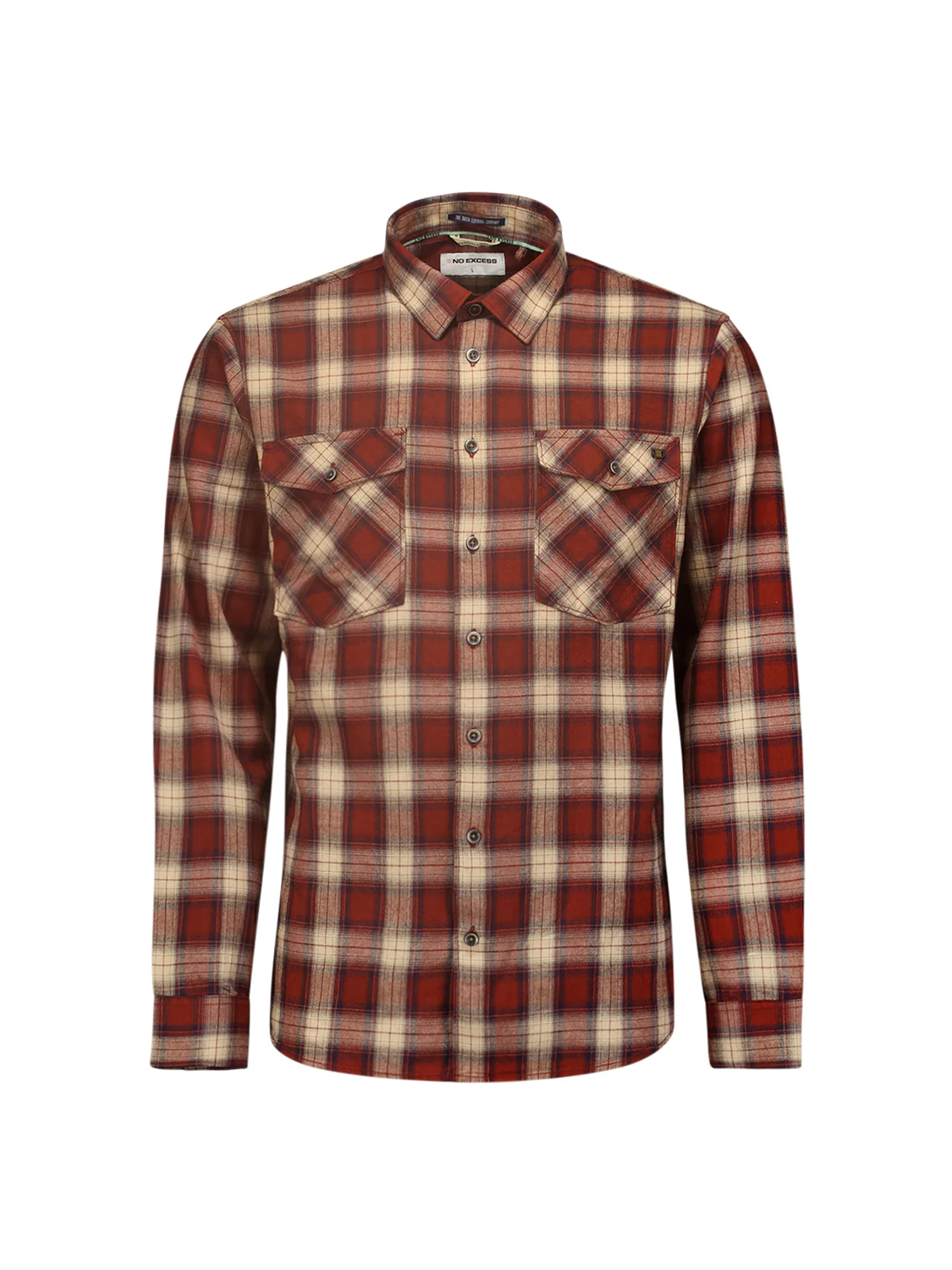 No Excess Heren overshirt 25430825 092 rusty