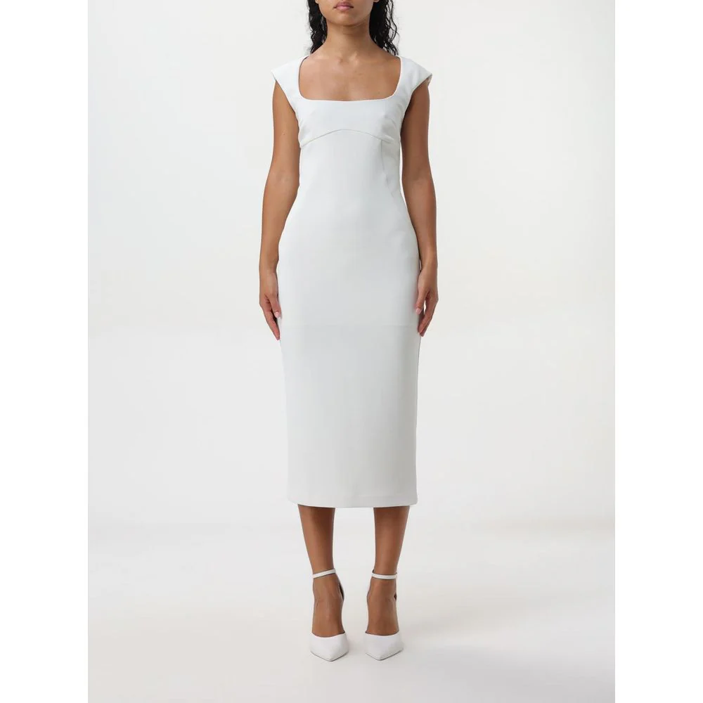 Pinko Witte viscose cocktailjurk