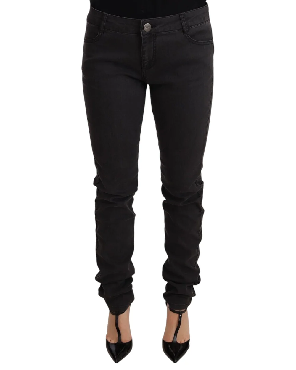 Pinko Elegante mid waist skinny zwarte jeans