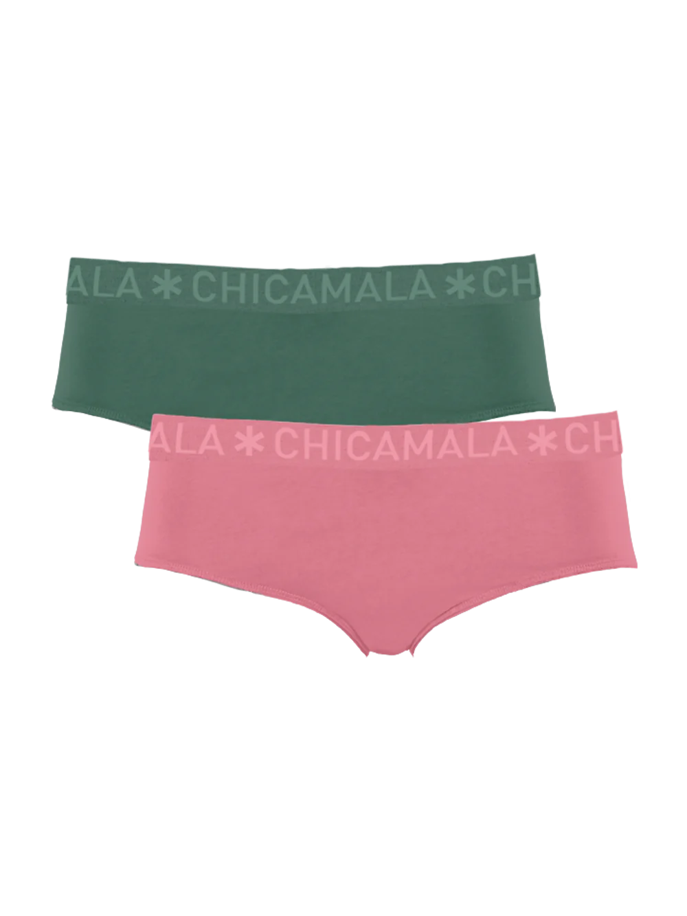Muchachomalo Meisjes 2-pack hipster effen