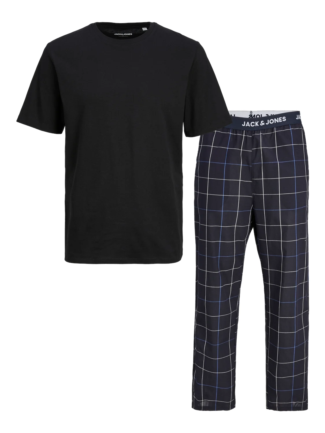 Jack & Jones Heren pyjamaset jacbasic zwart/donkerblauw