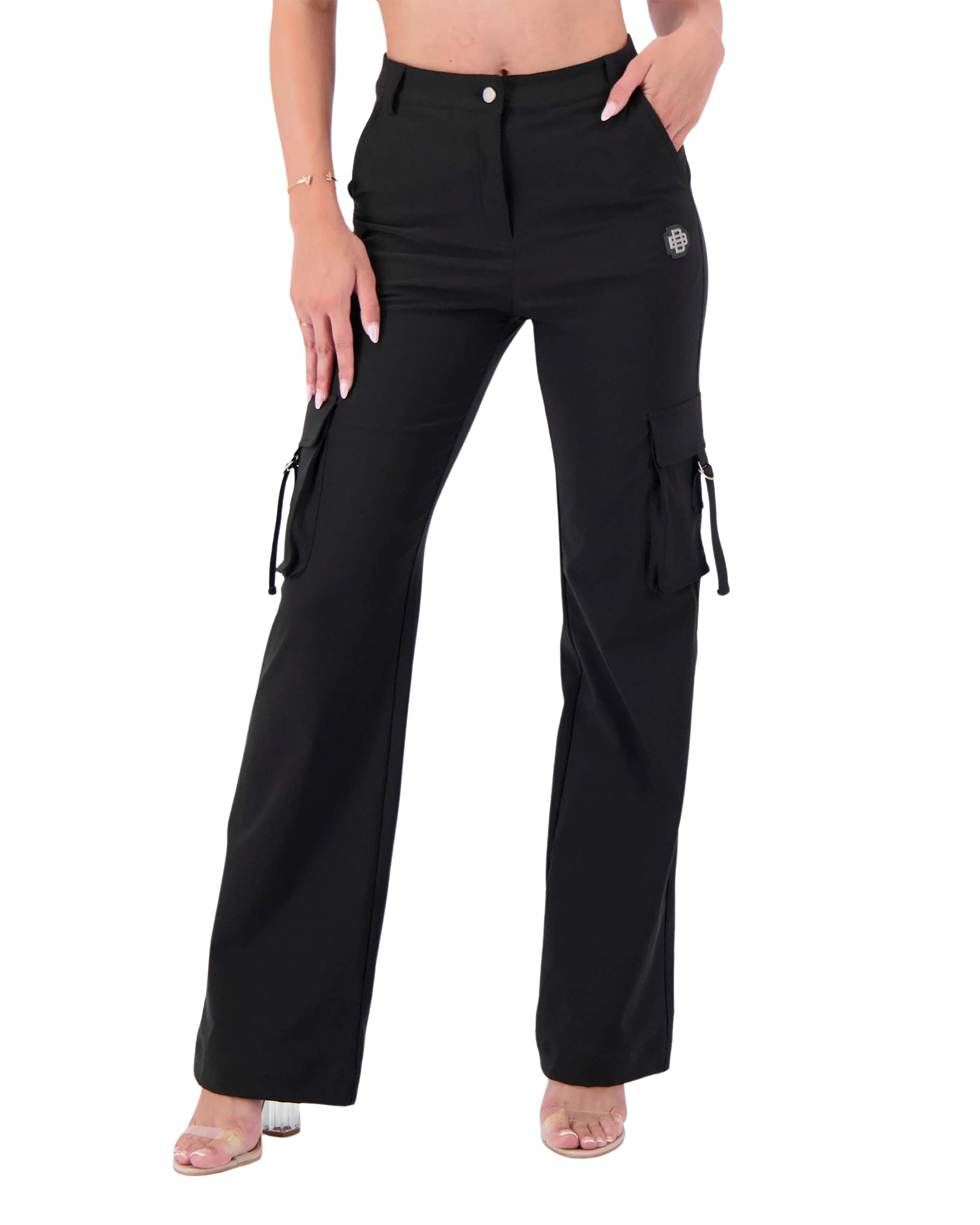 Black Bananas Belted cargo broek