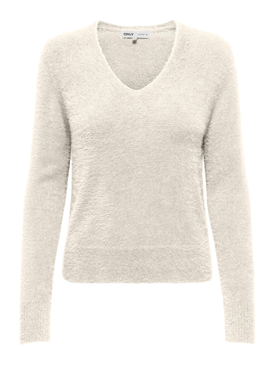 Only Onlella piumo l/s v-neck pullover c