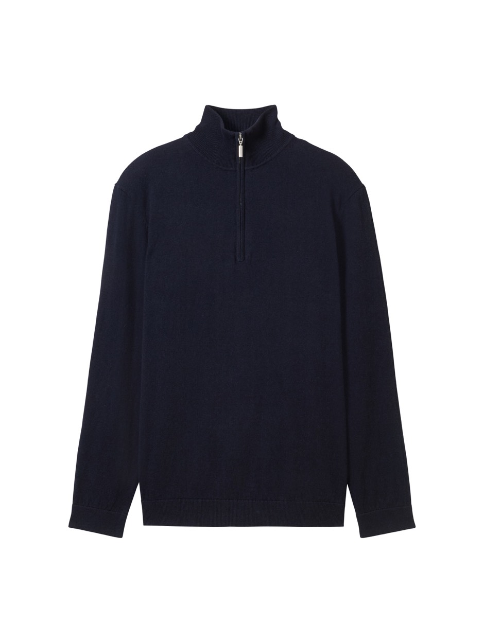 Tom Tailor Cotton casmire knit navy