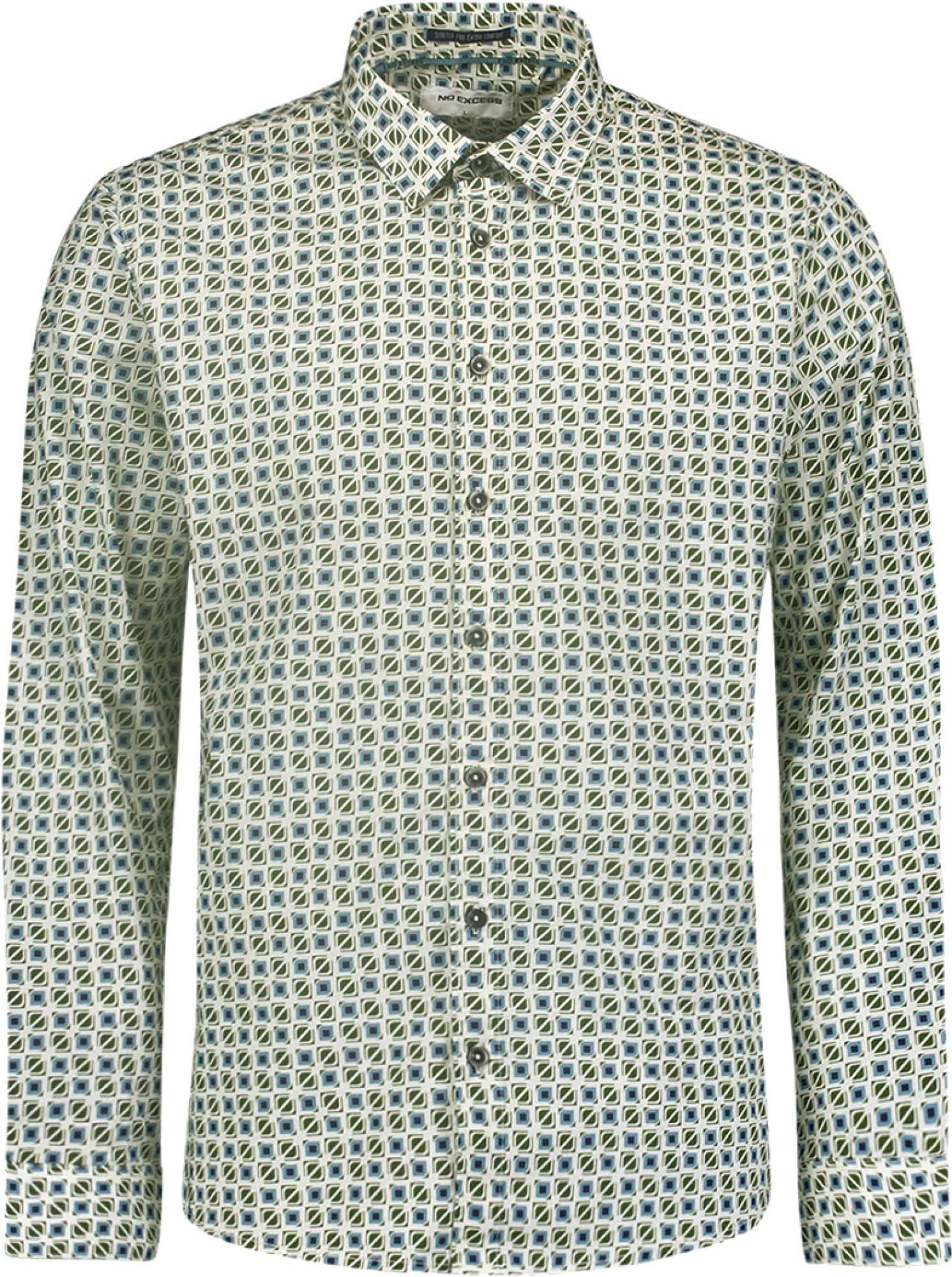 No Excess Shirt stretch allover printed cloud