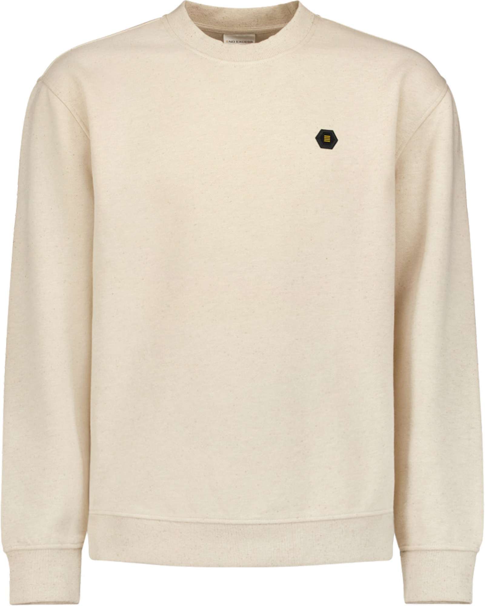 No Excess Sweater crewneck melange cement
