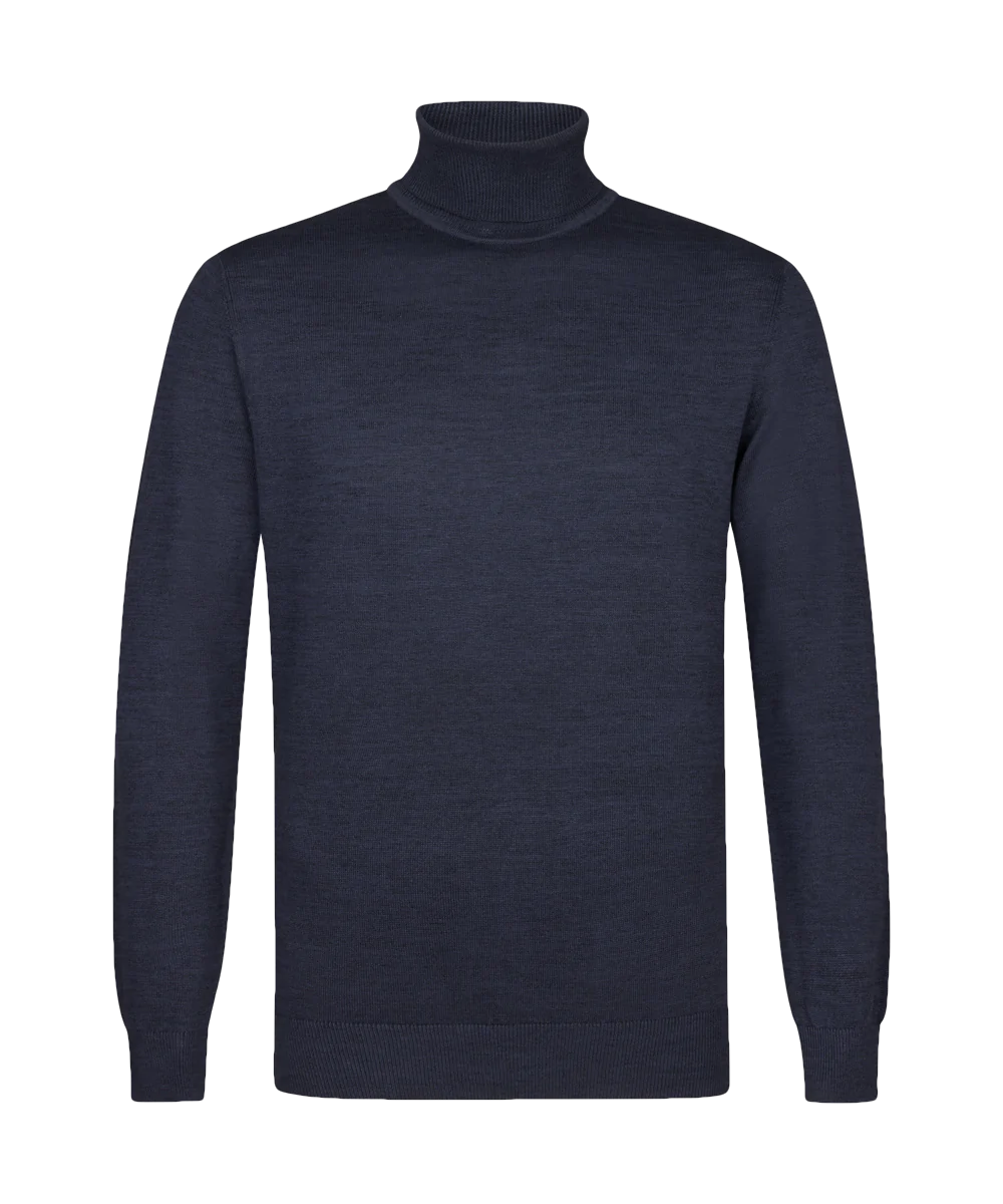 Michaelis Navy coltrui met geribde boord
