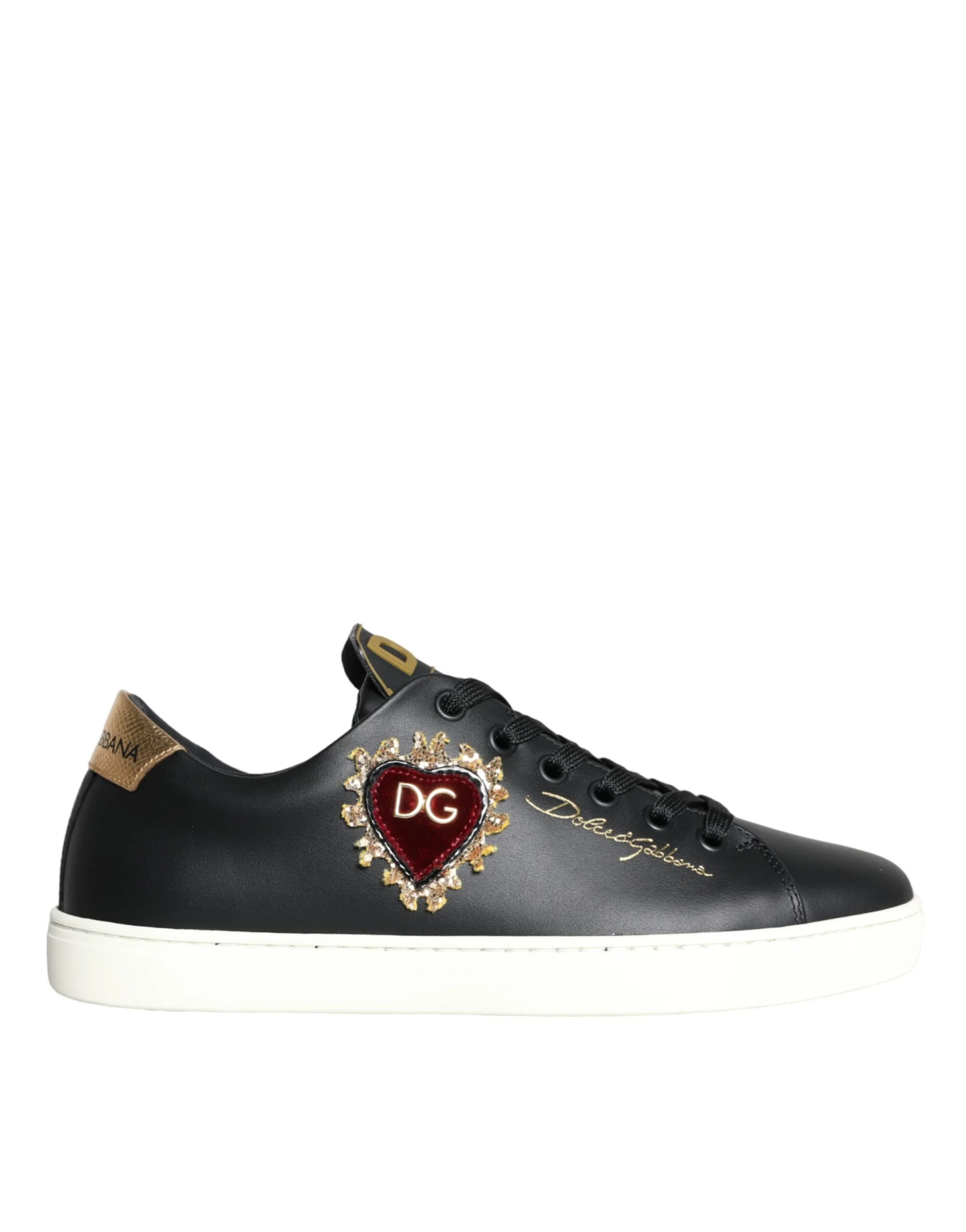 Dolce and Gabbana Portofino sacred heart sneakers