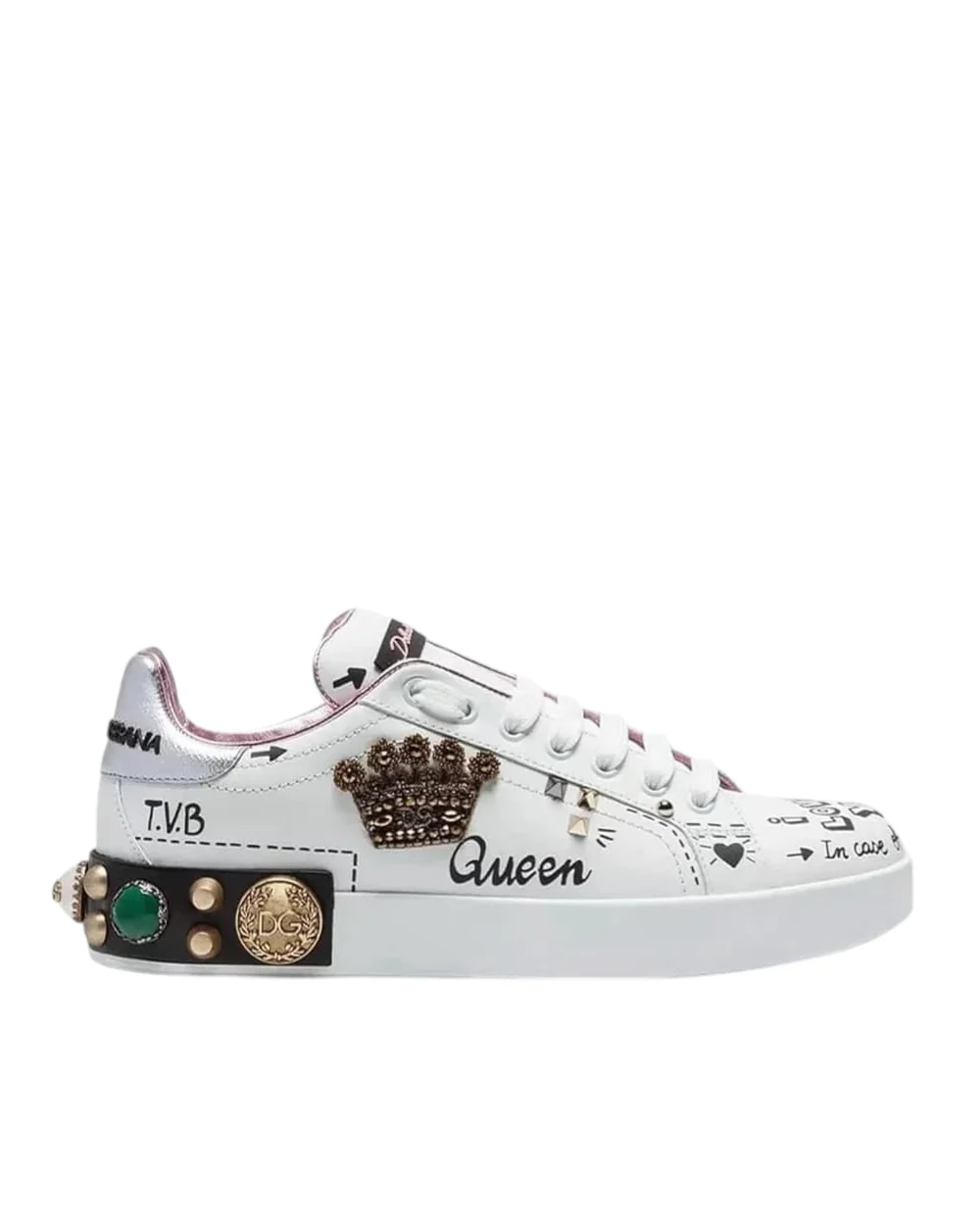 Dolce and Gabbana Queen crown sneakers