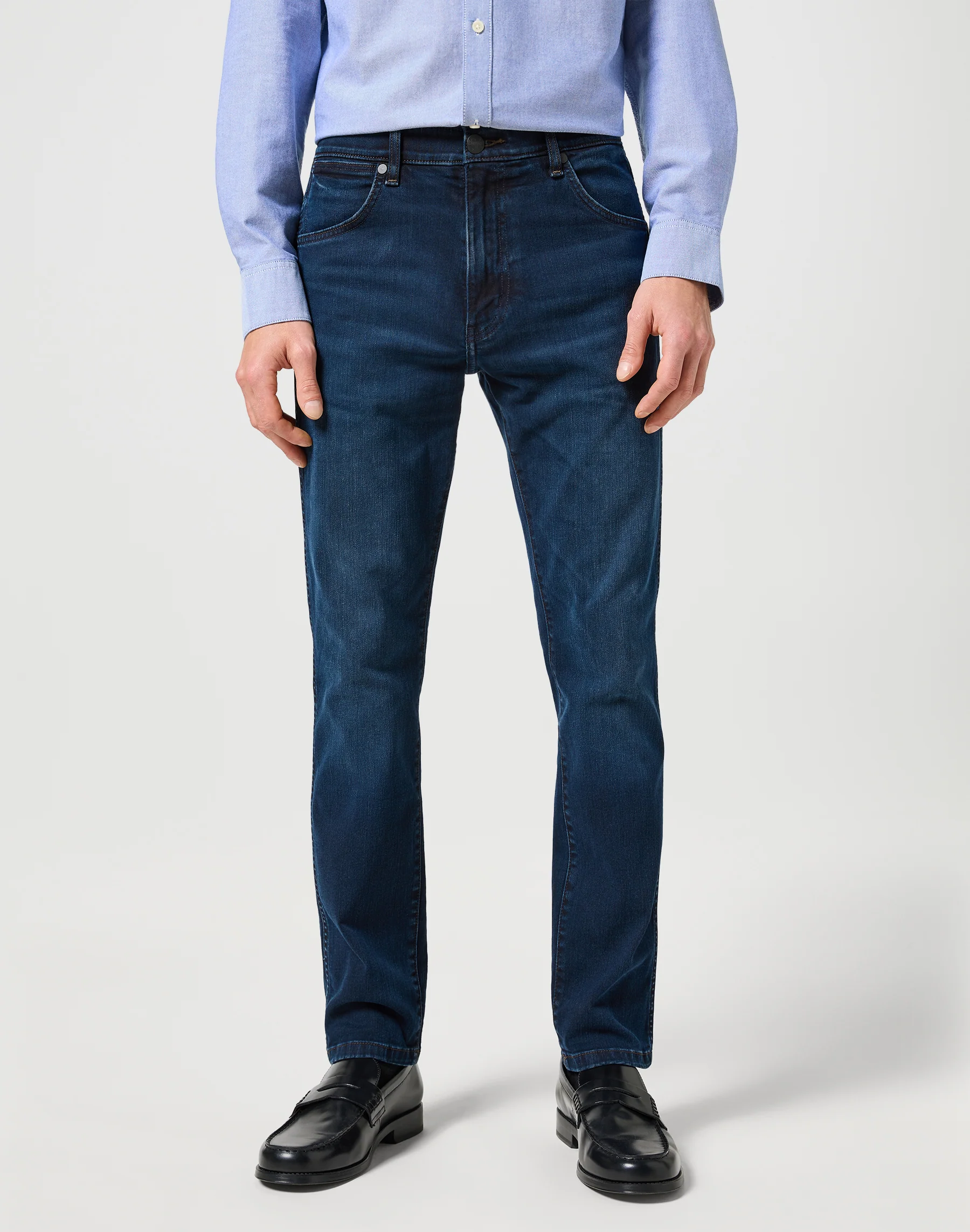 Wrangler Larston heren slim-fit jeans midnight rodeo