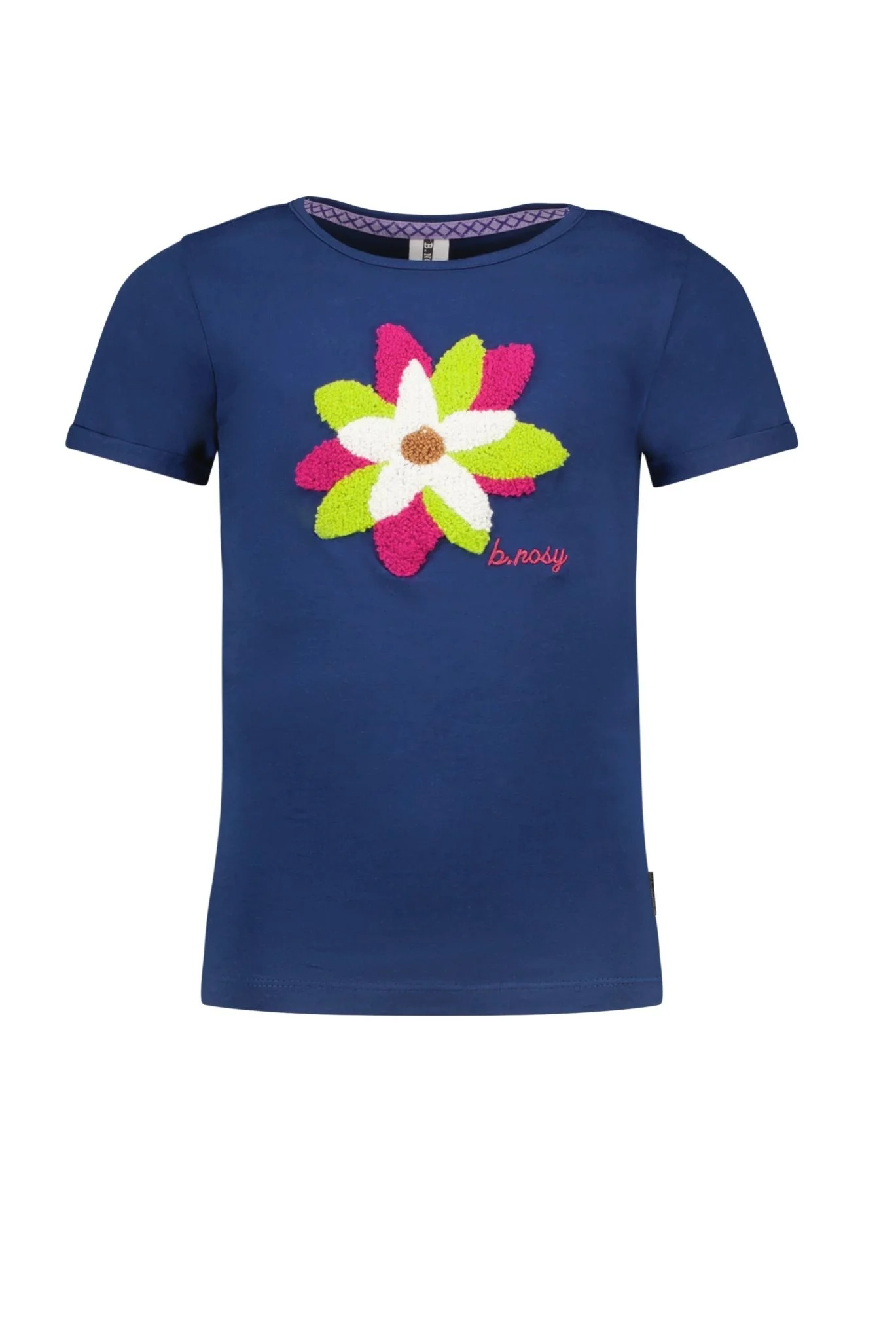 Afbeelding van B.Nosy Meisjes t-shirt flower artwork lake