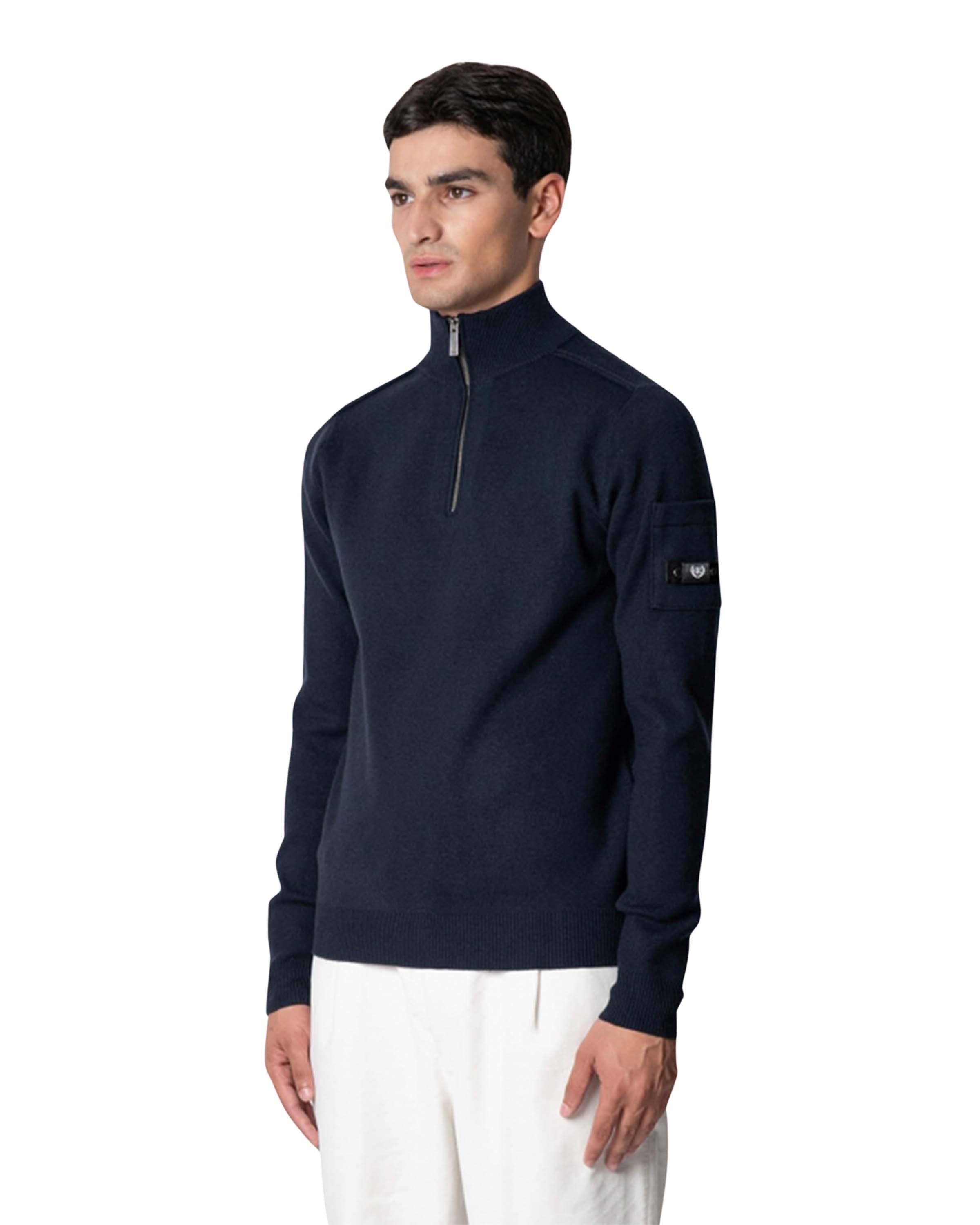 Quotrell Palace knitted halfzip