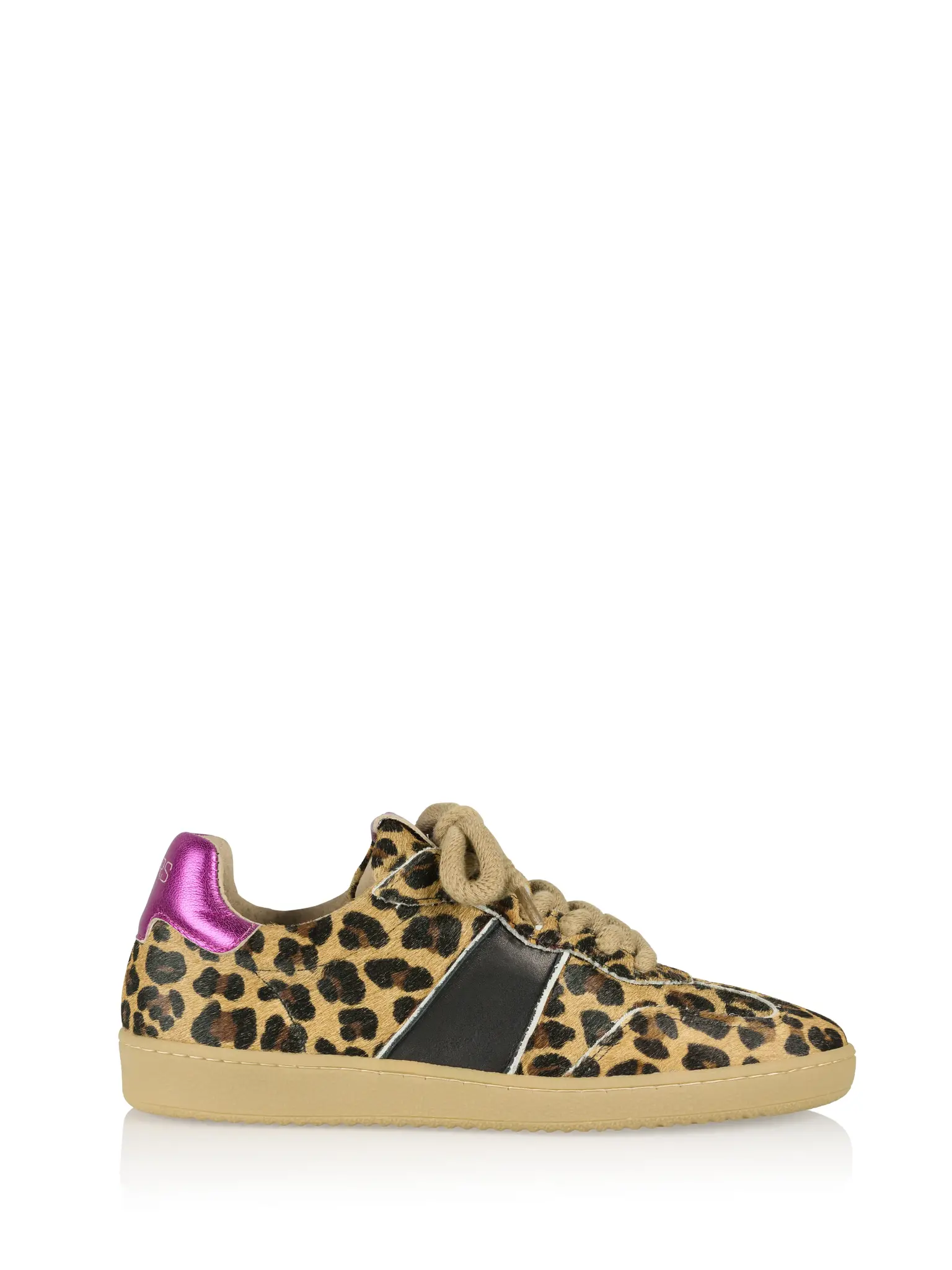 DWRS Label B11456-13 poona leopard combi black/fuchsia