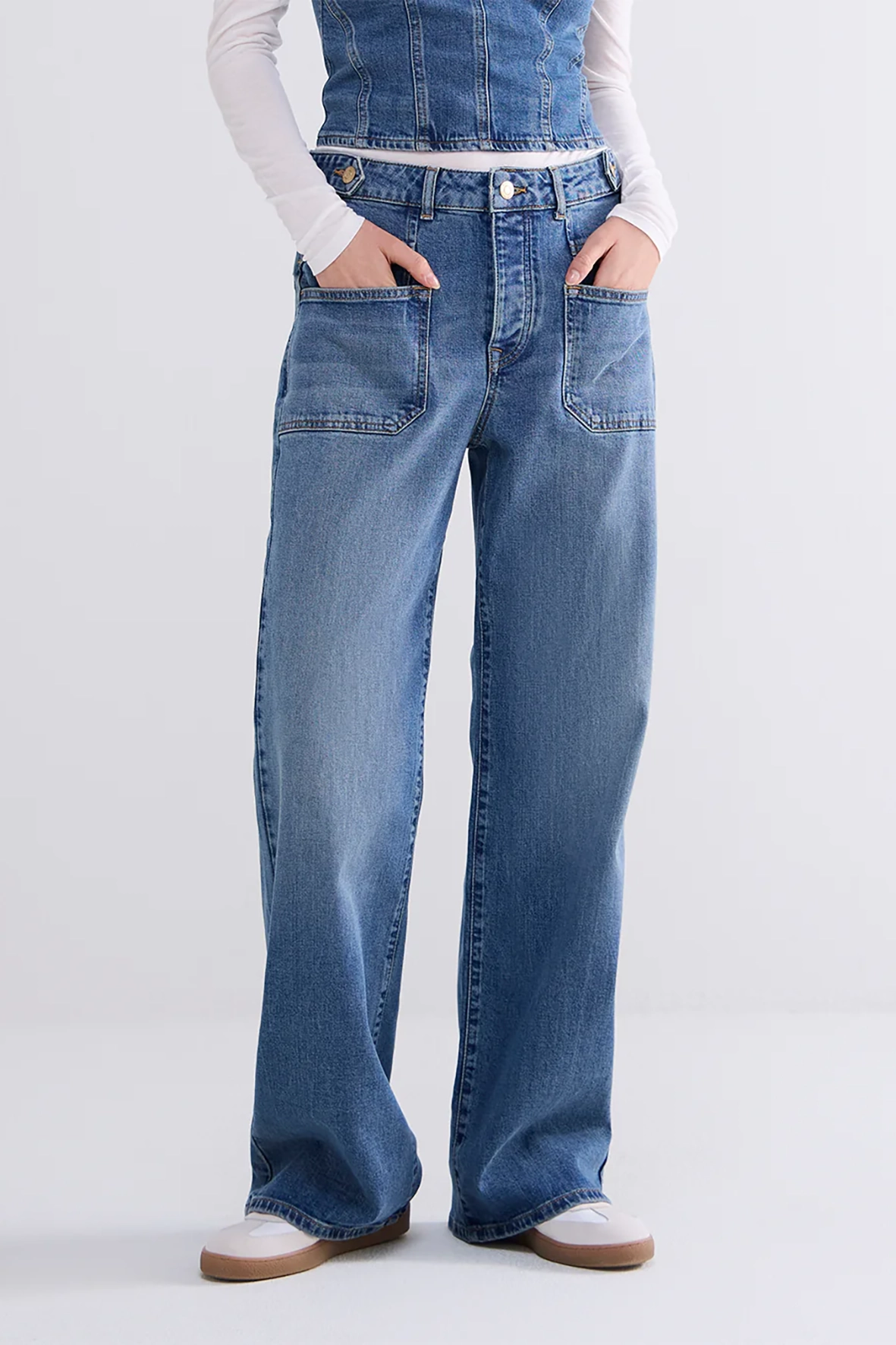 Summum 4s2712-5182 wide leg jeans bolivia ocean