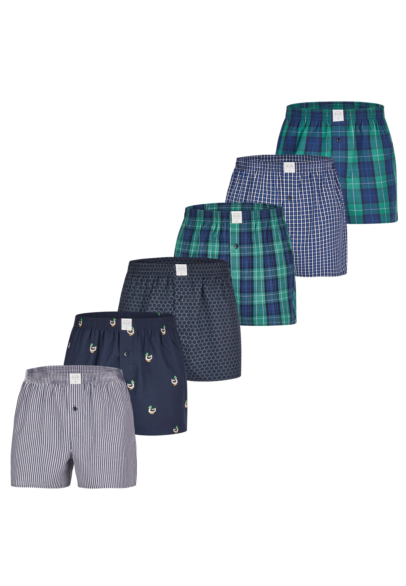 MG-1 Wijde kinder boxershorts jongens 6-pack d405k