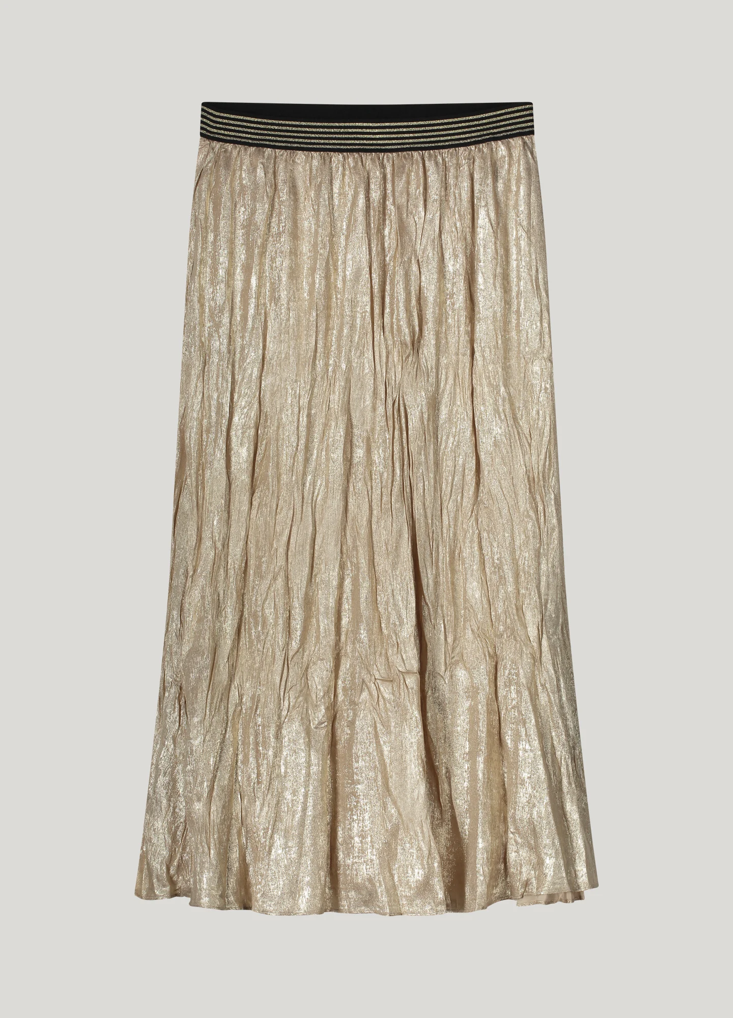 Summum 6s1320-12114 600 skirt lamee metallic crinckle gold