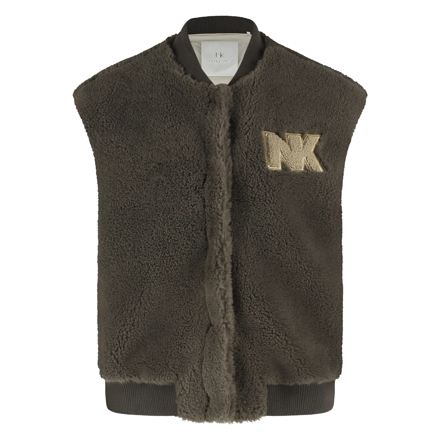 Afbeelding van Nukus Fw241819 50 billy gilet walnut