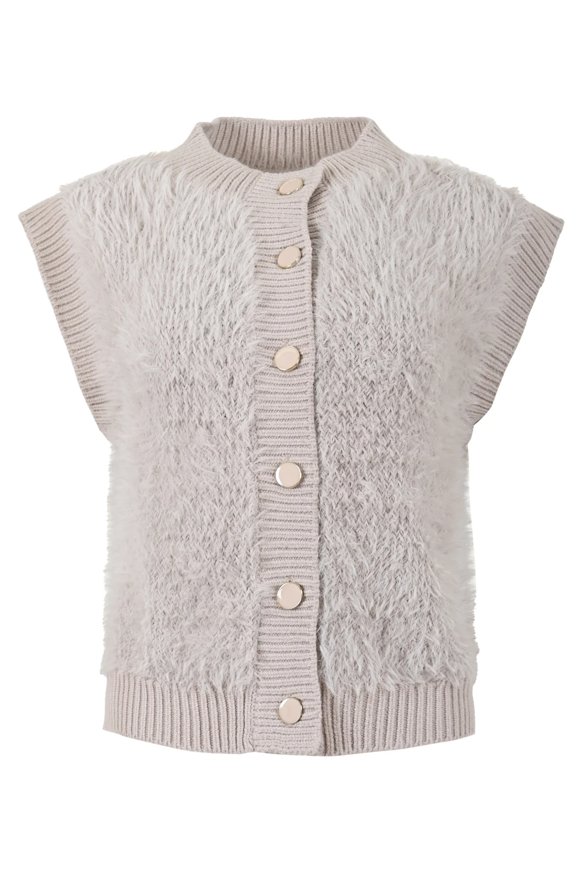 Maicazz Lilara gilet wi24.65.402 sand