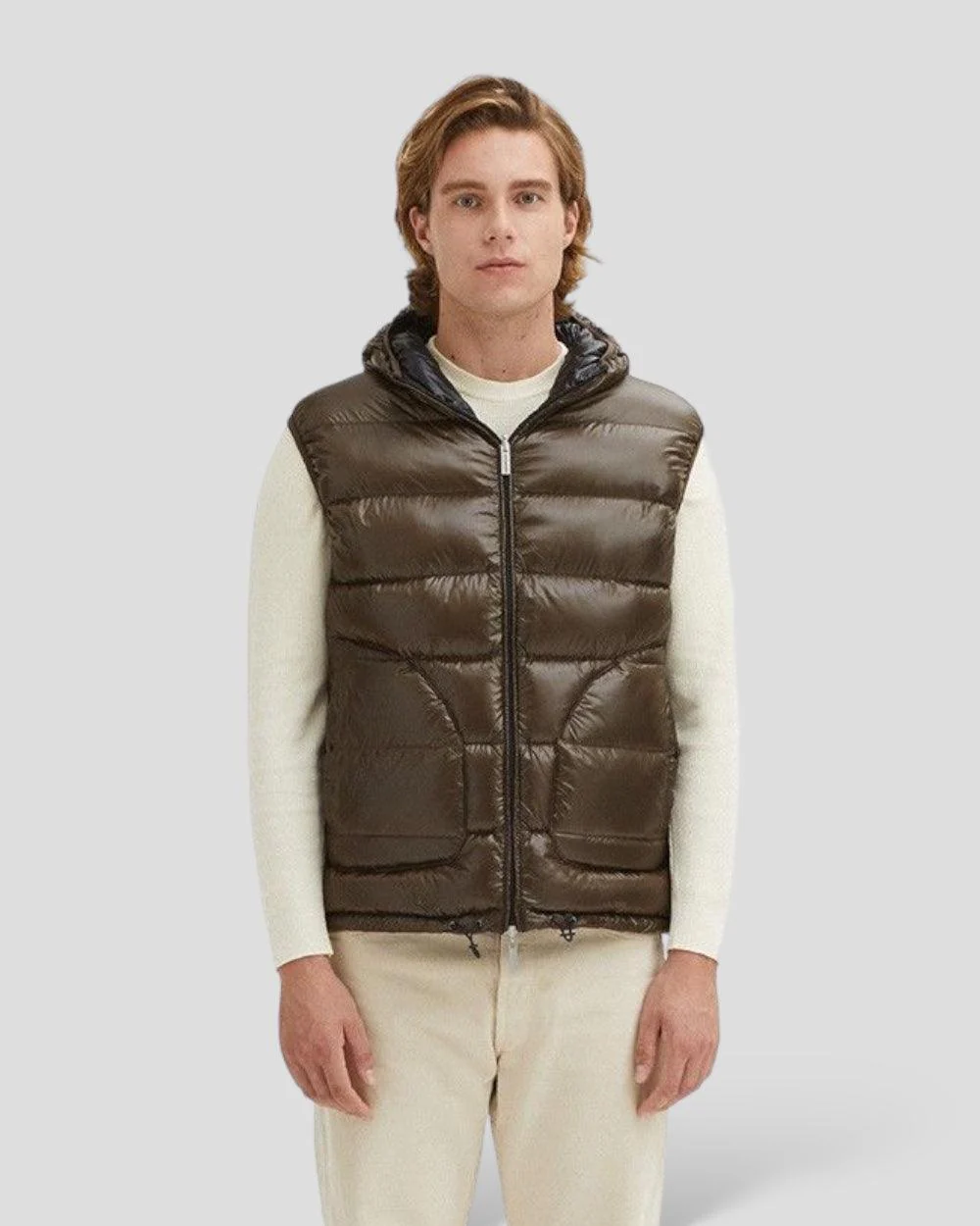 Centogrammi / zwart omkeerbare bodywarmer heren