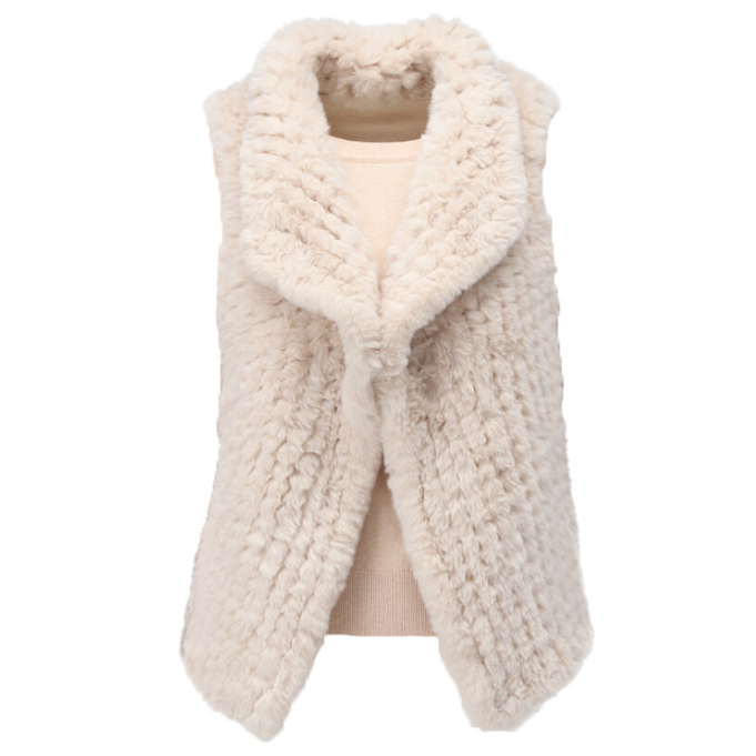 Afbeelding van K-Design Faux fur gilet z903-