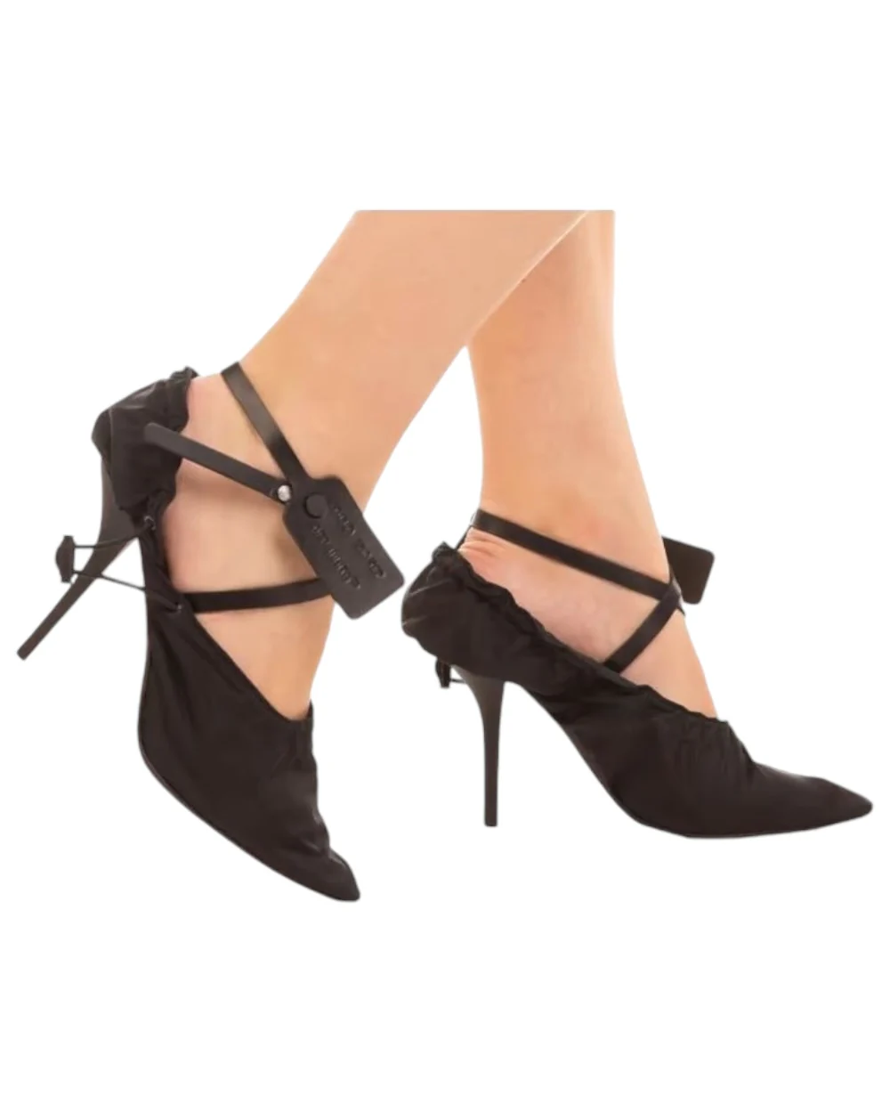 Off White Chic kalfsleren pumps met opaque hakken