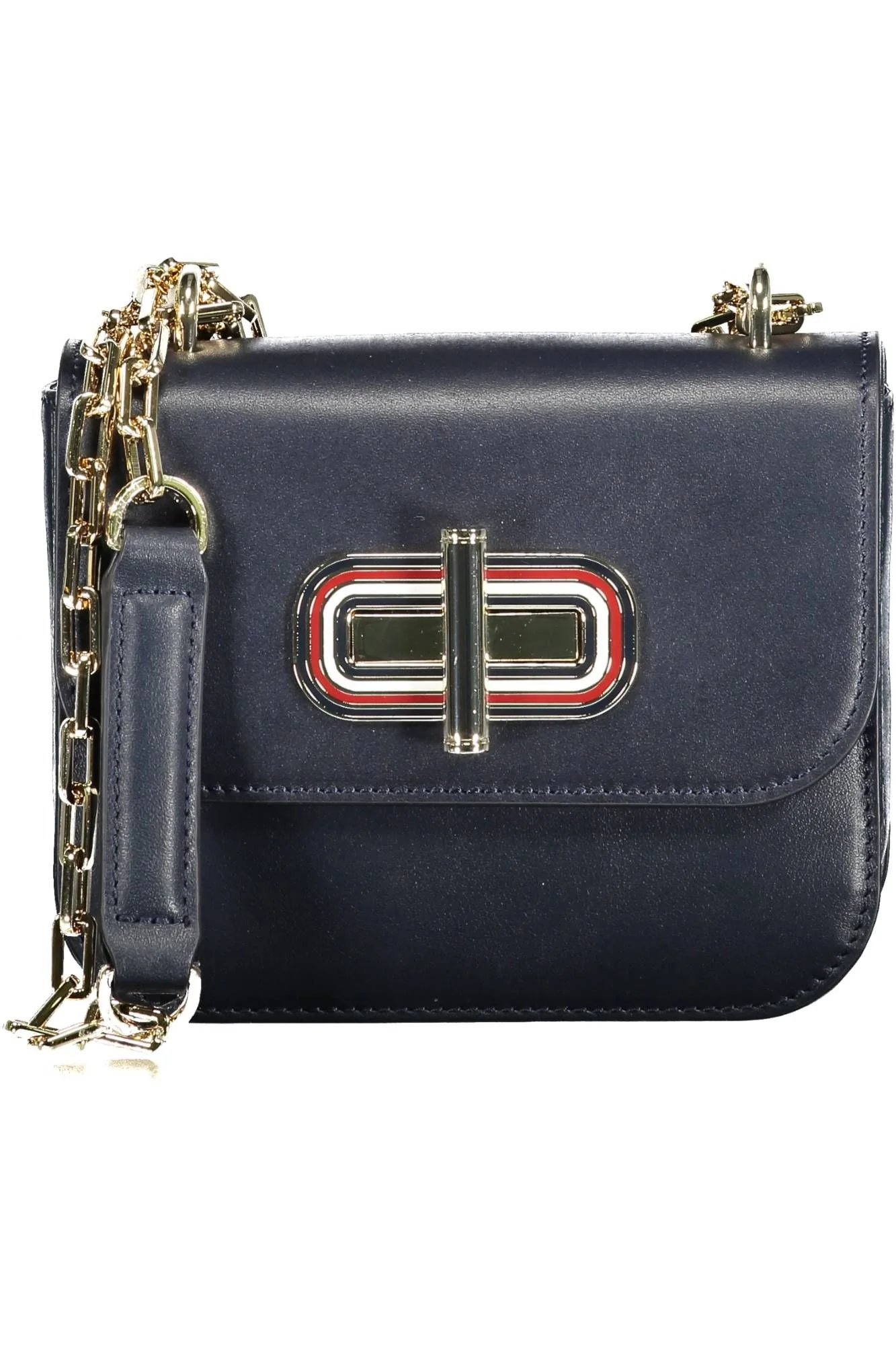 Tommy Hilfiger Elegante leren schoudertas met contrasterende accenten