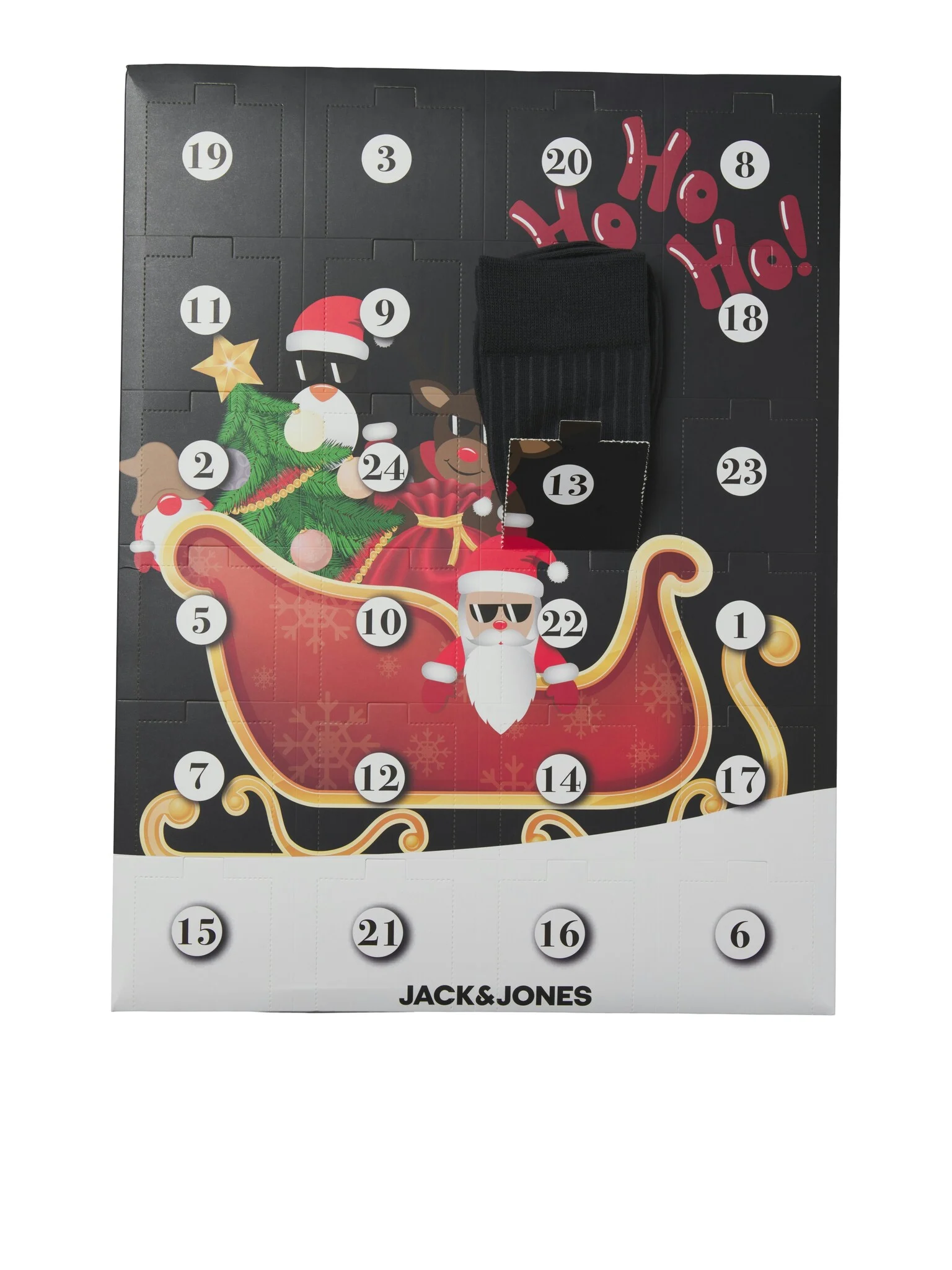 Jack & Jones Heren sokken adventskalender 24-paar giftbox