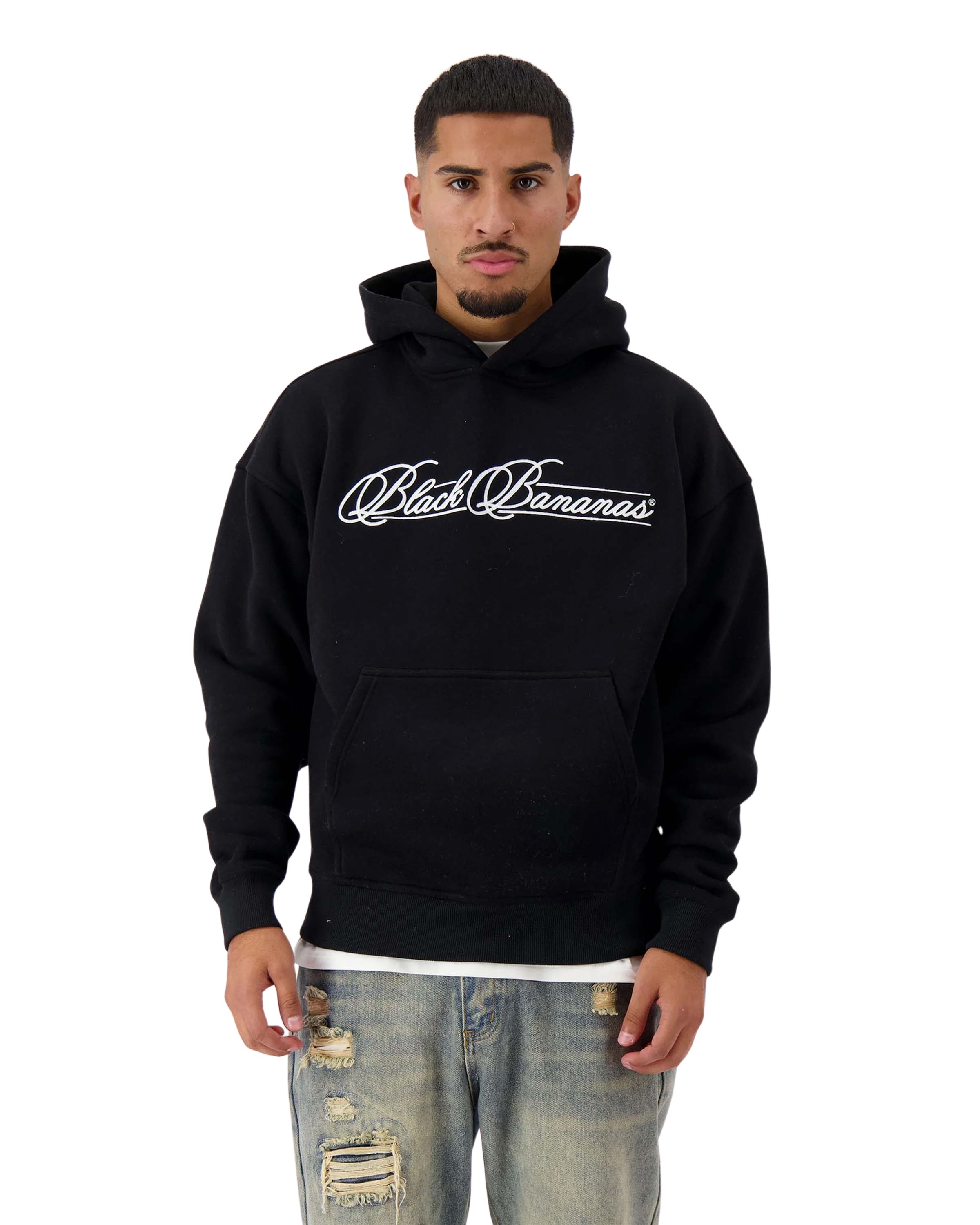 Black Bananas Calligraphy hoody