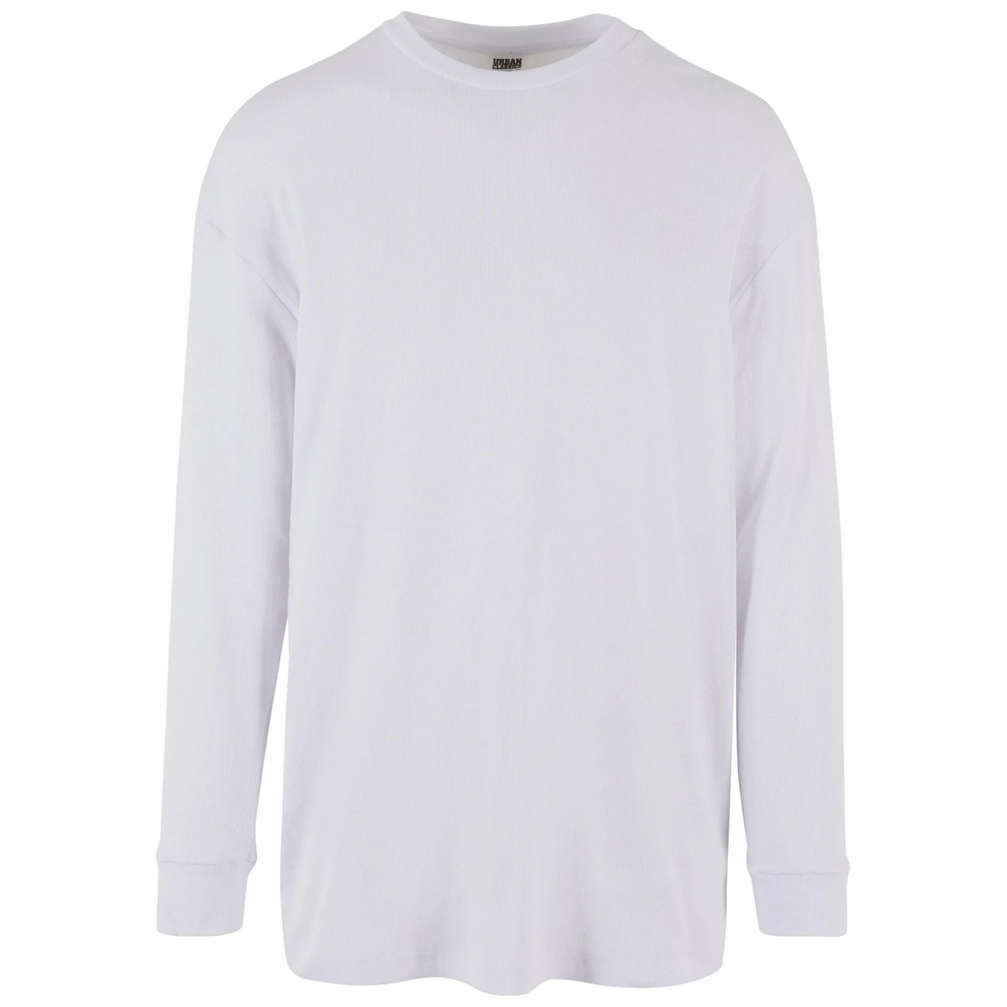 Urban Classics Heren geribde organic boxy trui met lange mouwen