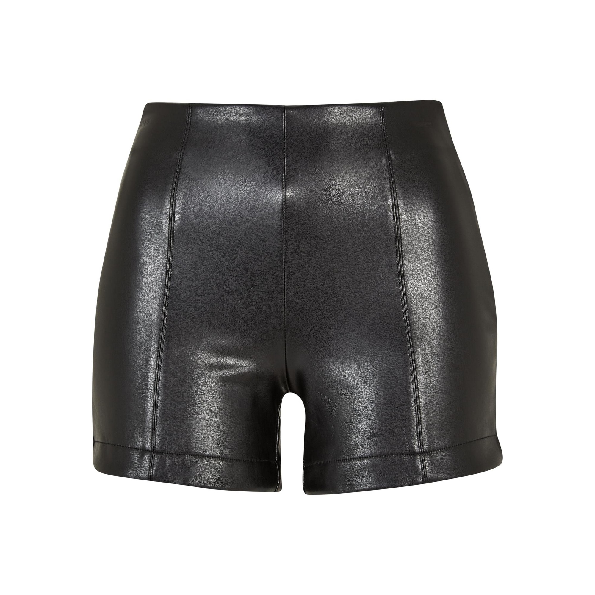 Urban Classics Dames synthetisch leren korte broek